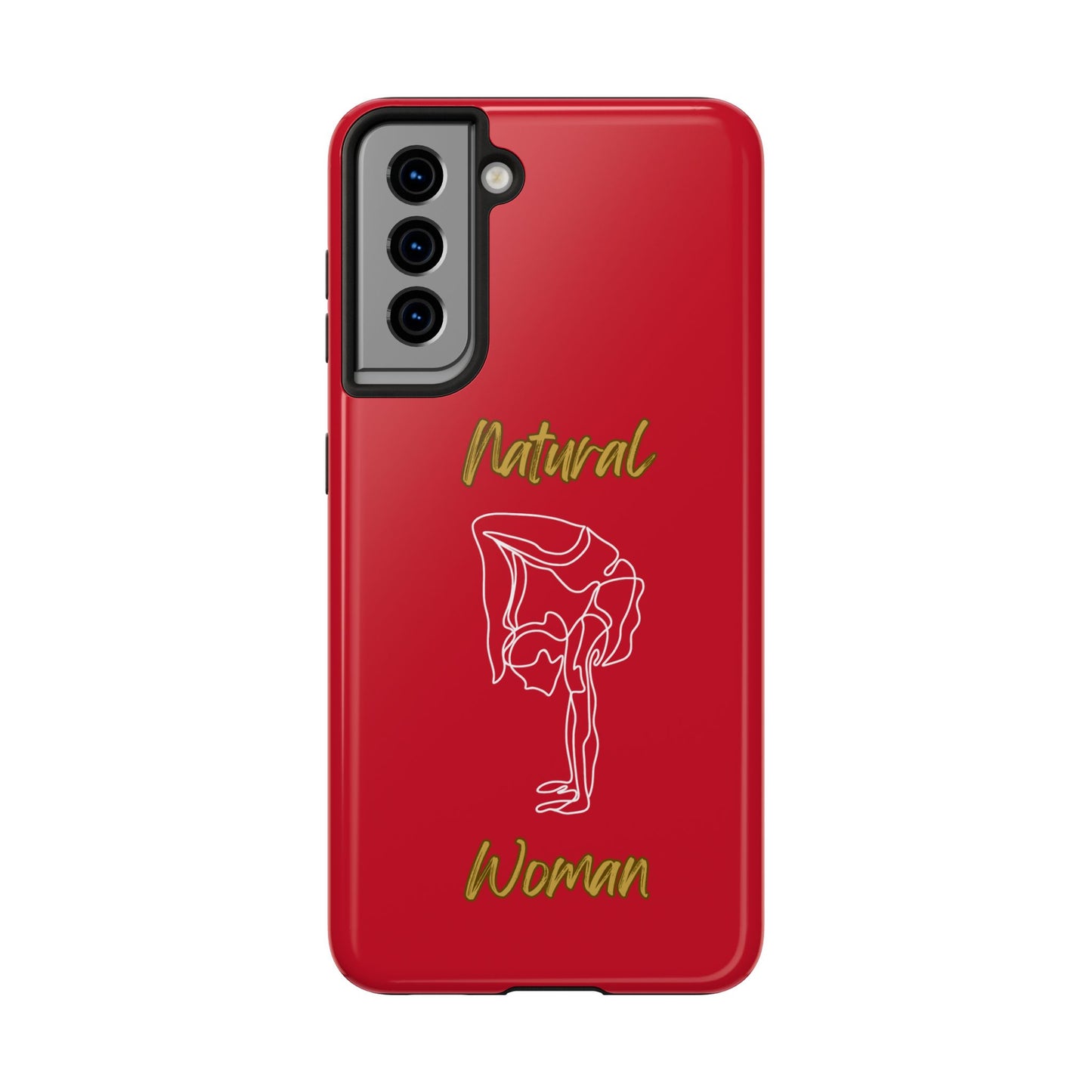 Natural Woman Flexible (WL)Tough Phone Cases DARK RED