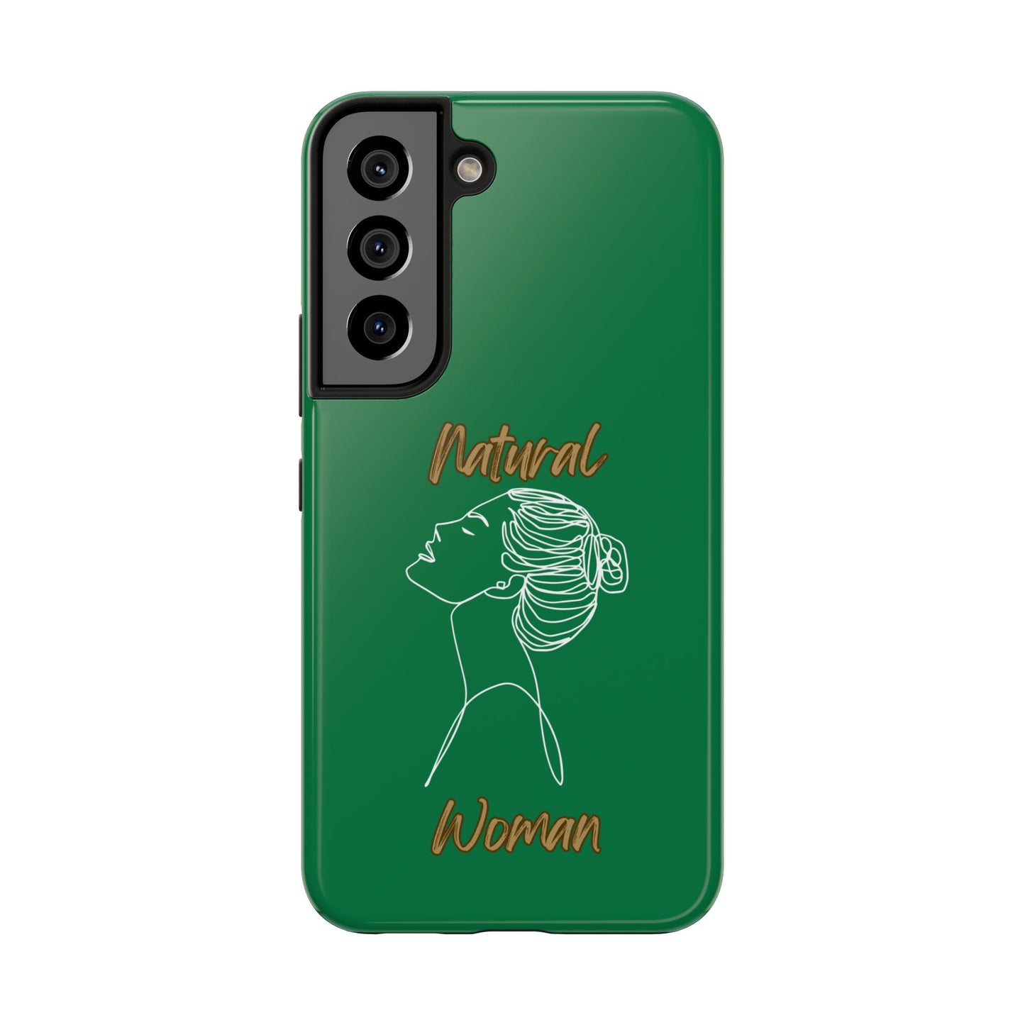 Natural Woman Wet Bun (WL) Tough Phone Cases DARK GREEN