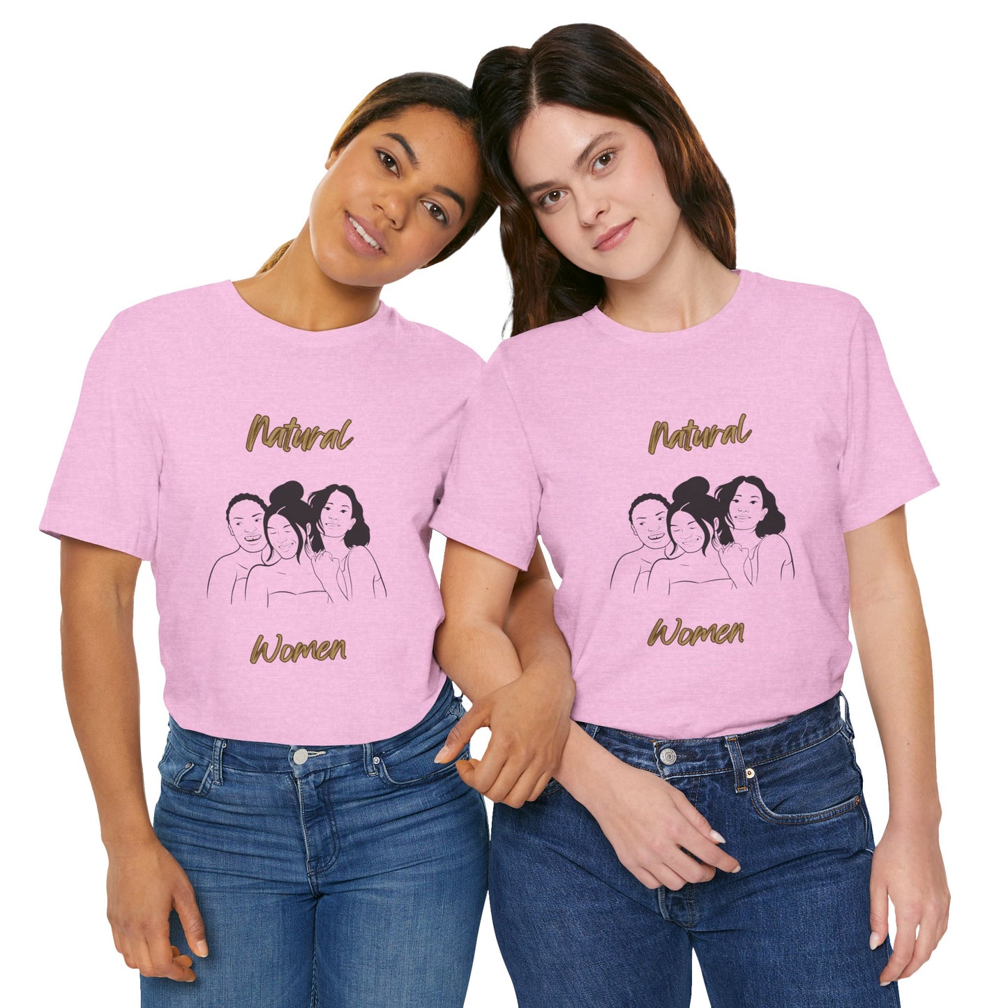 Natural Woman Laughing Friends (BL) Short Sleeve T-Shirt