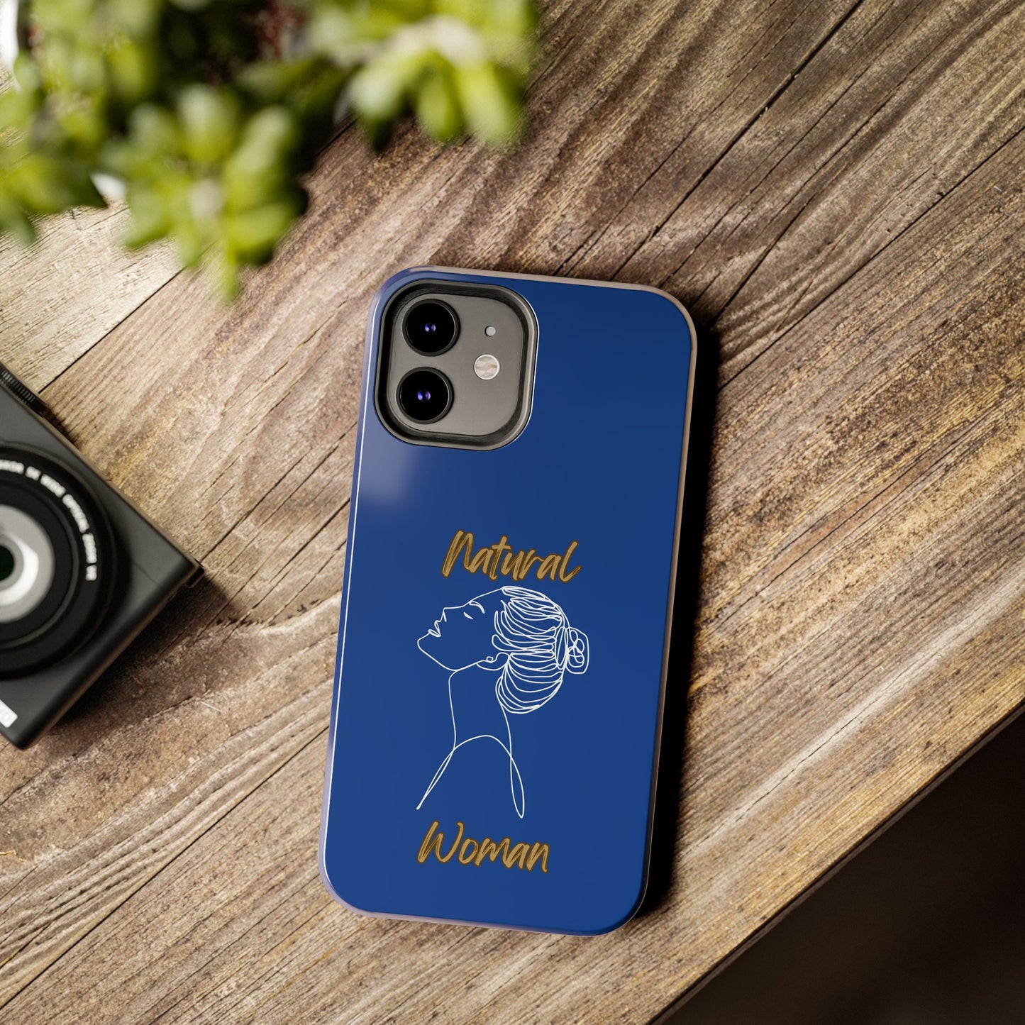 Natural Woman Wet Bun (WL) Tough Phone Cases DARK BLUE