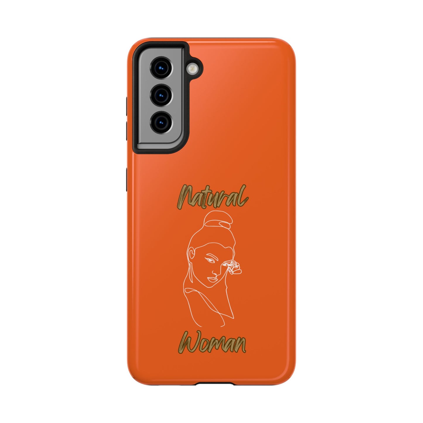 Natural Woman Sassy Bun (WL) Tough Phone Cases ORANGE