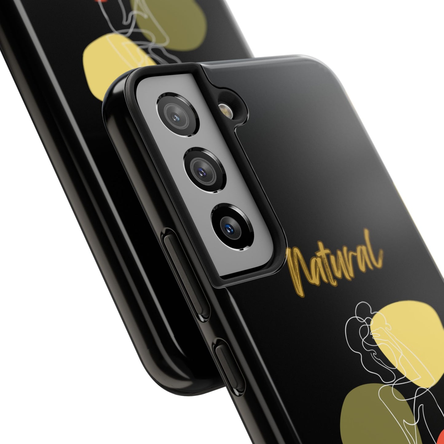 Natural Woman Colorful Pose (WL)Tough Phone Cases BLACK