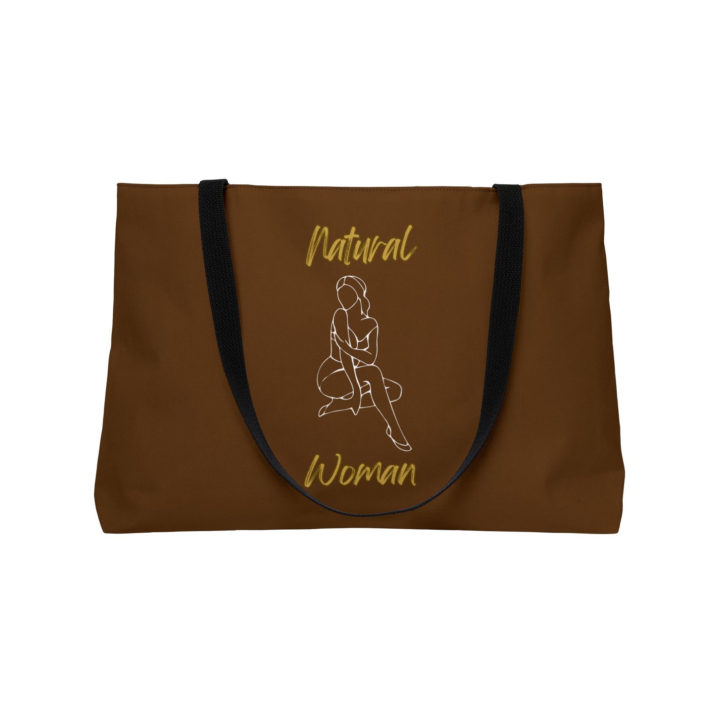 Natural Woman Shoulder Action (WL) Weekender Tote Bag BROWN