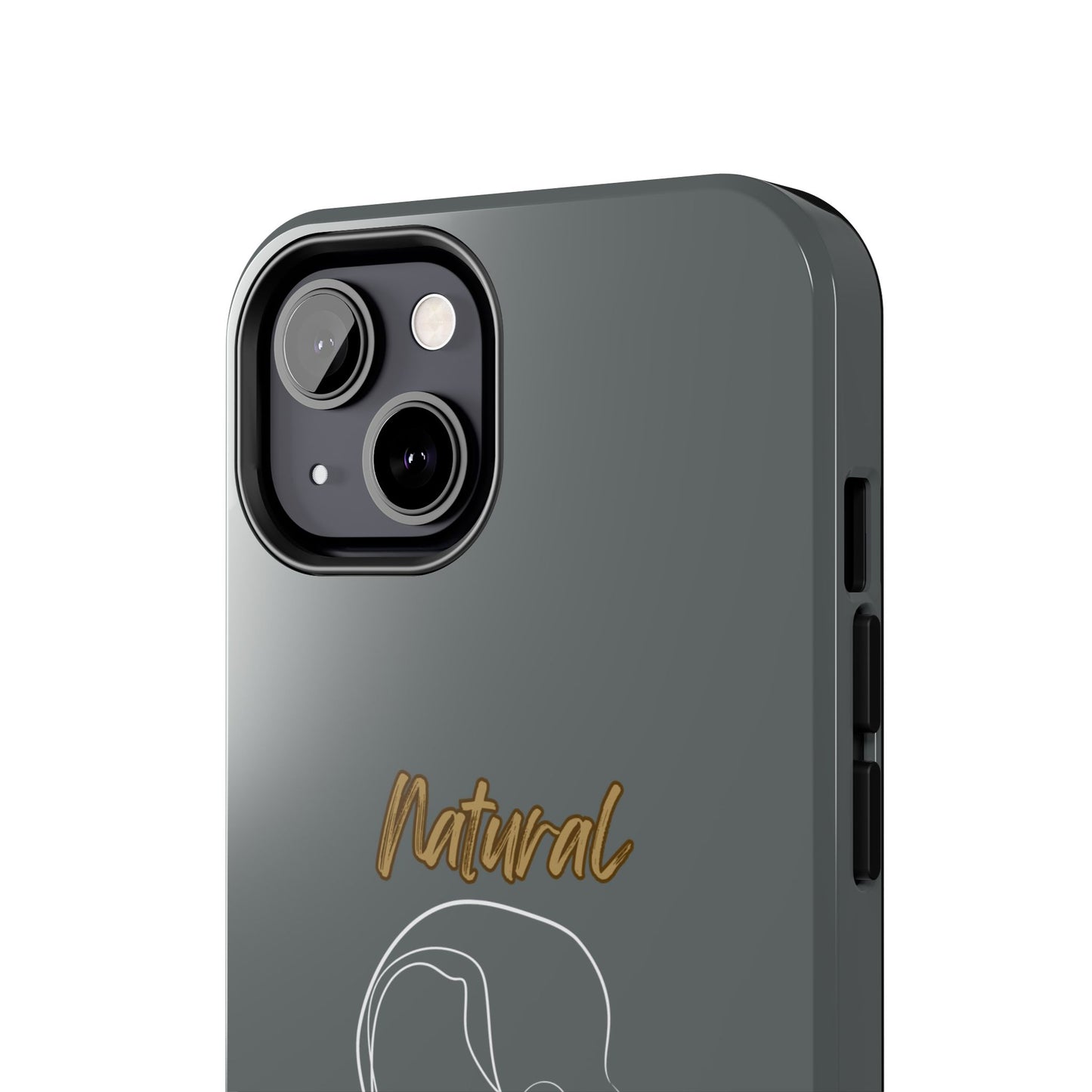 Natural Woman Hanging Hair (WL) Tough Phone Cases DARK GREY