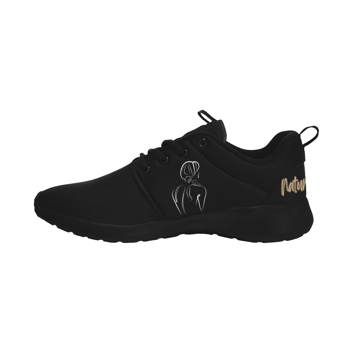 Natural Woman BACK (WL) BLACK w/ Black Sole Sneakers