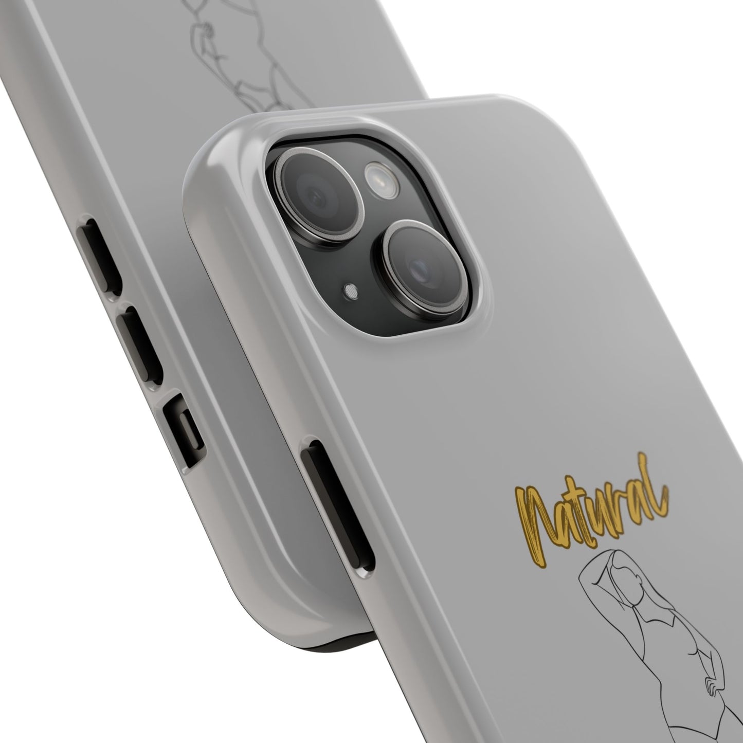 Natural Woman Looking Good (BL)Tough Phone Cases LIGHT GREY