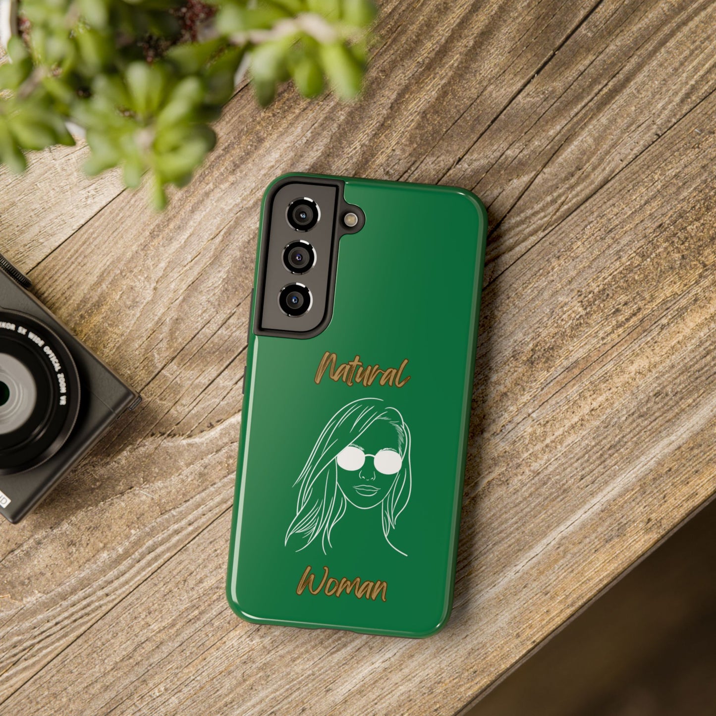 Natural Woman Shades (WL)Tough Phone Cases DARK GREEN