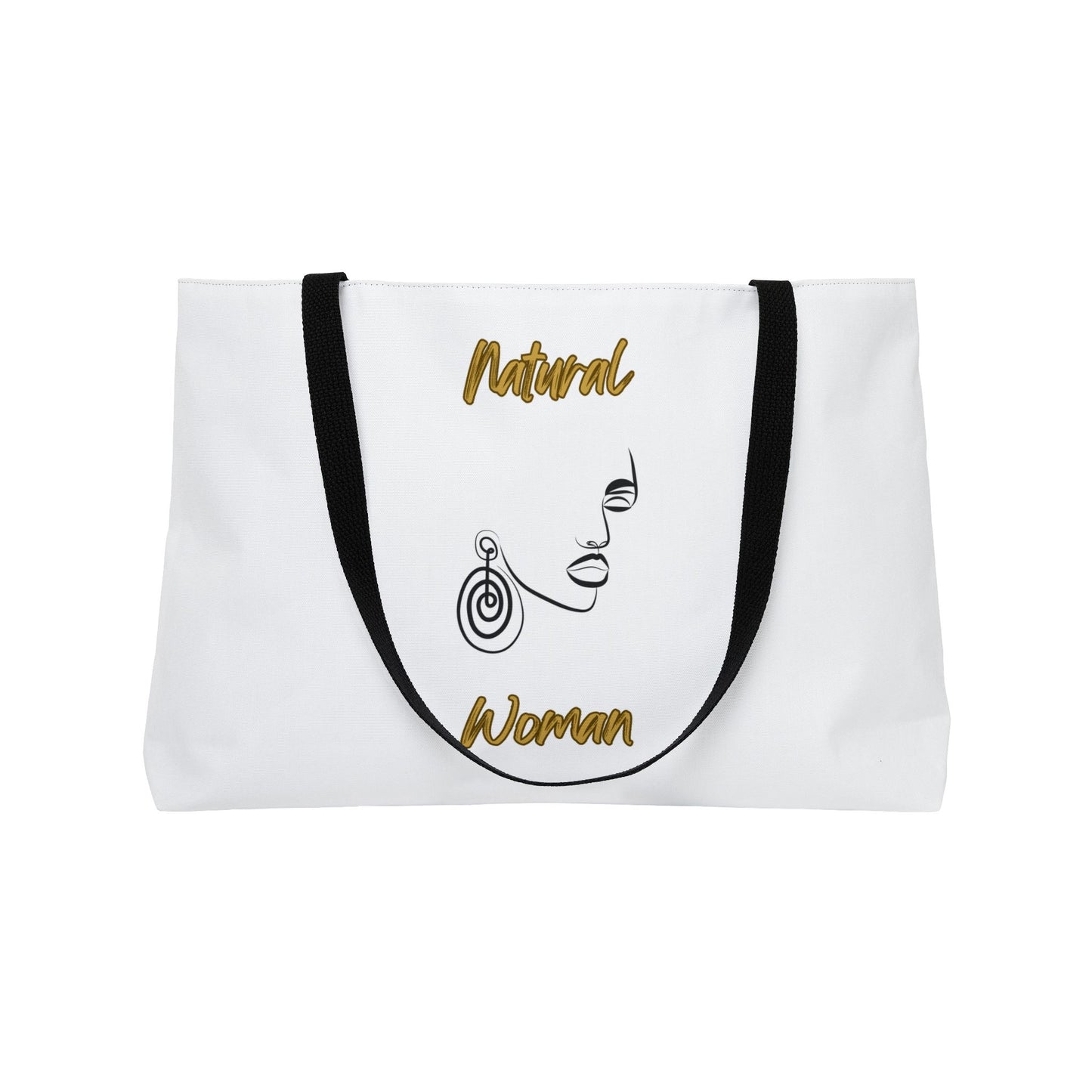 Natural Woman Music In My Soul (BL) Weekender Tote Bag WHITE