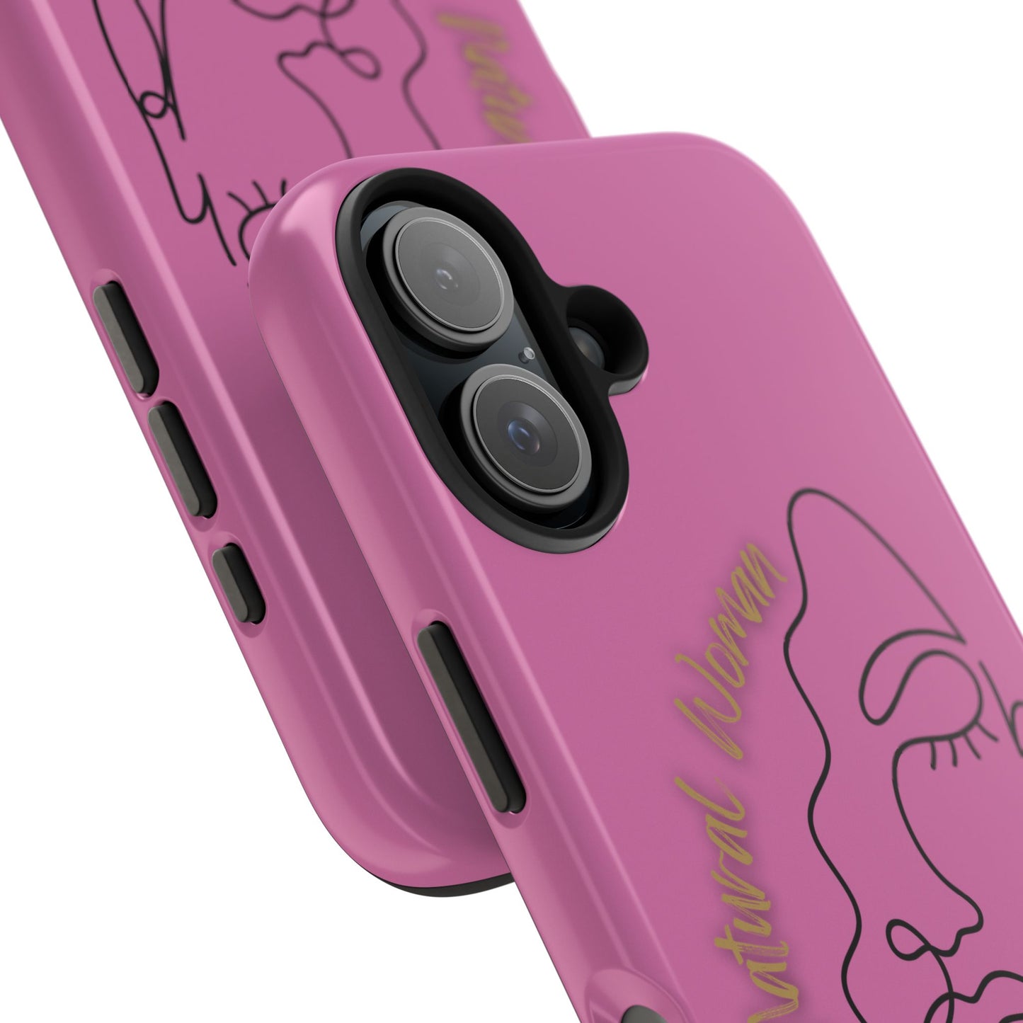 Natural Woman Half Face (BL)Tough Phone Case LIGHT PINK
