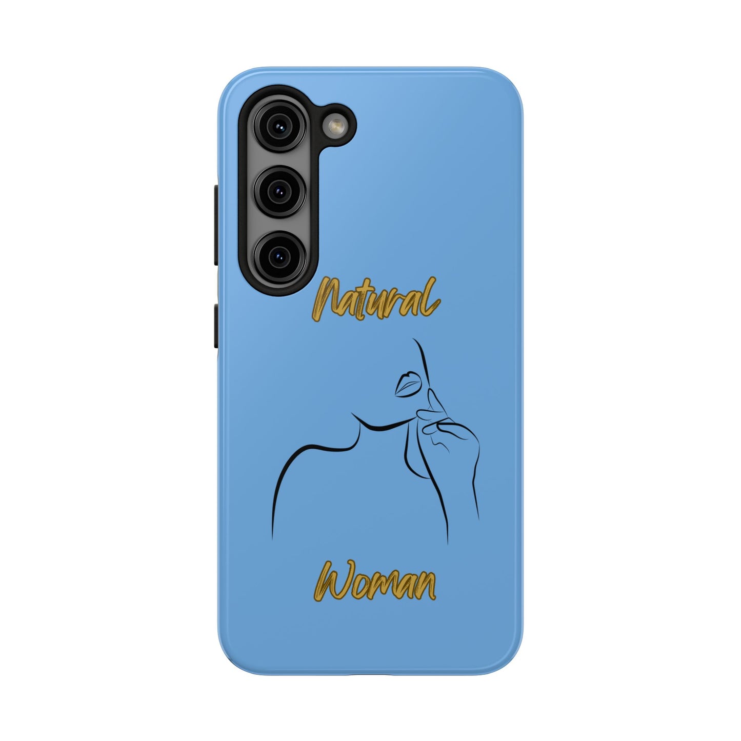 Natural Woman Chin Up (BL)Tough Phone Cases LIGHT BLUE