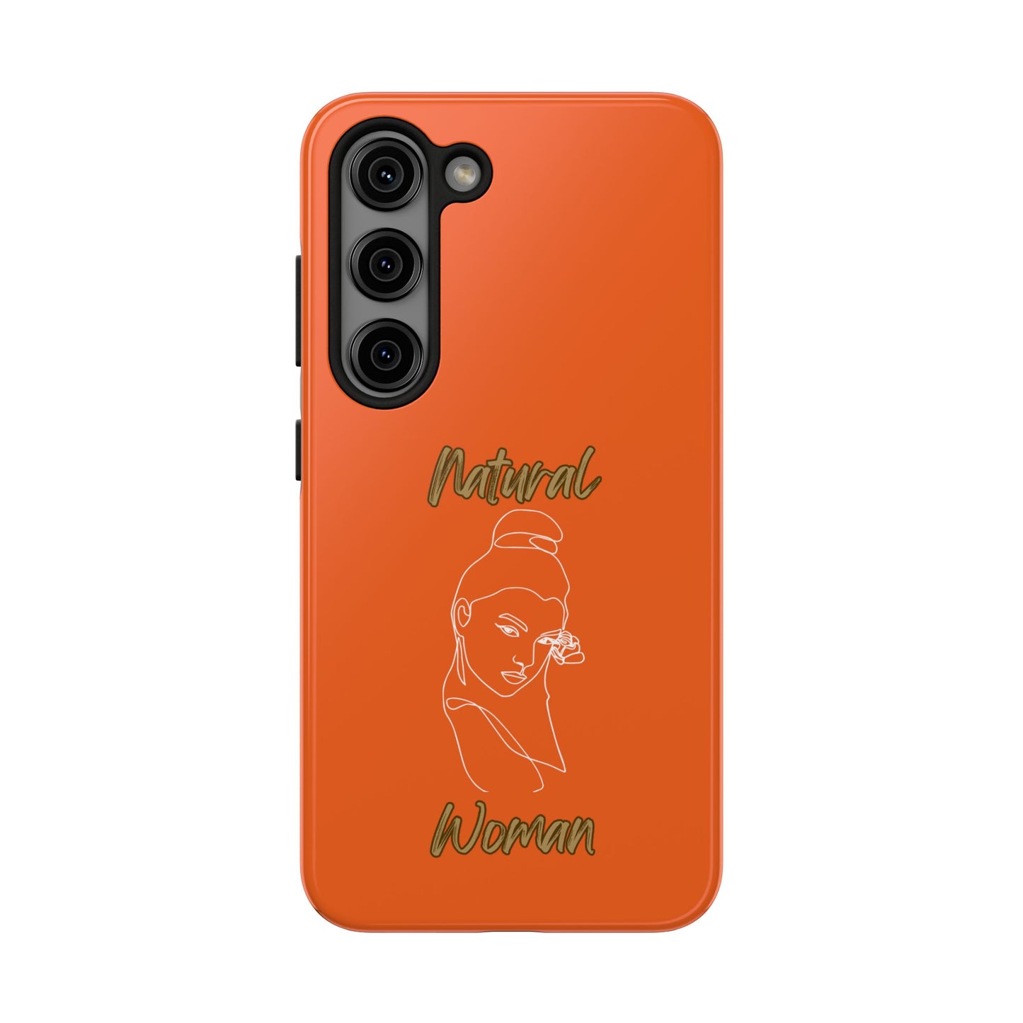 Natural Woman Sassy Bun (WL) Tough Phone Cases ORANGE
