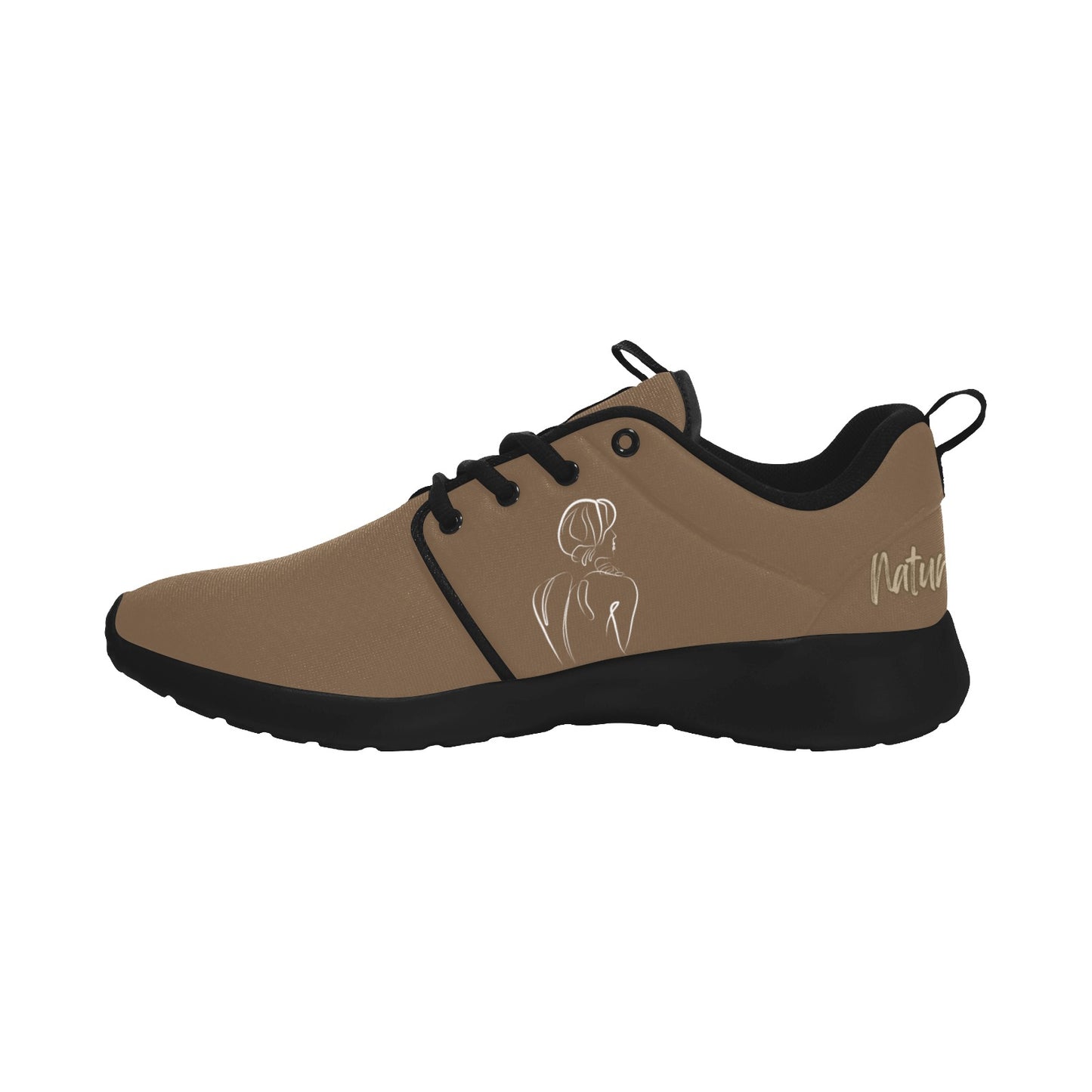 Natural Woman BACK (WL) BROWN w/ Black Sole Sneakers