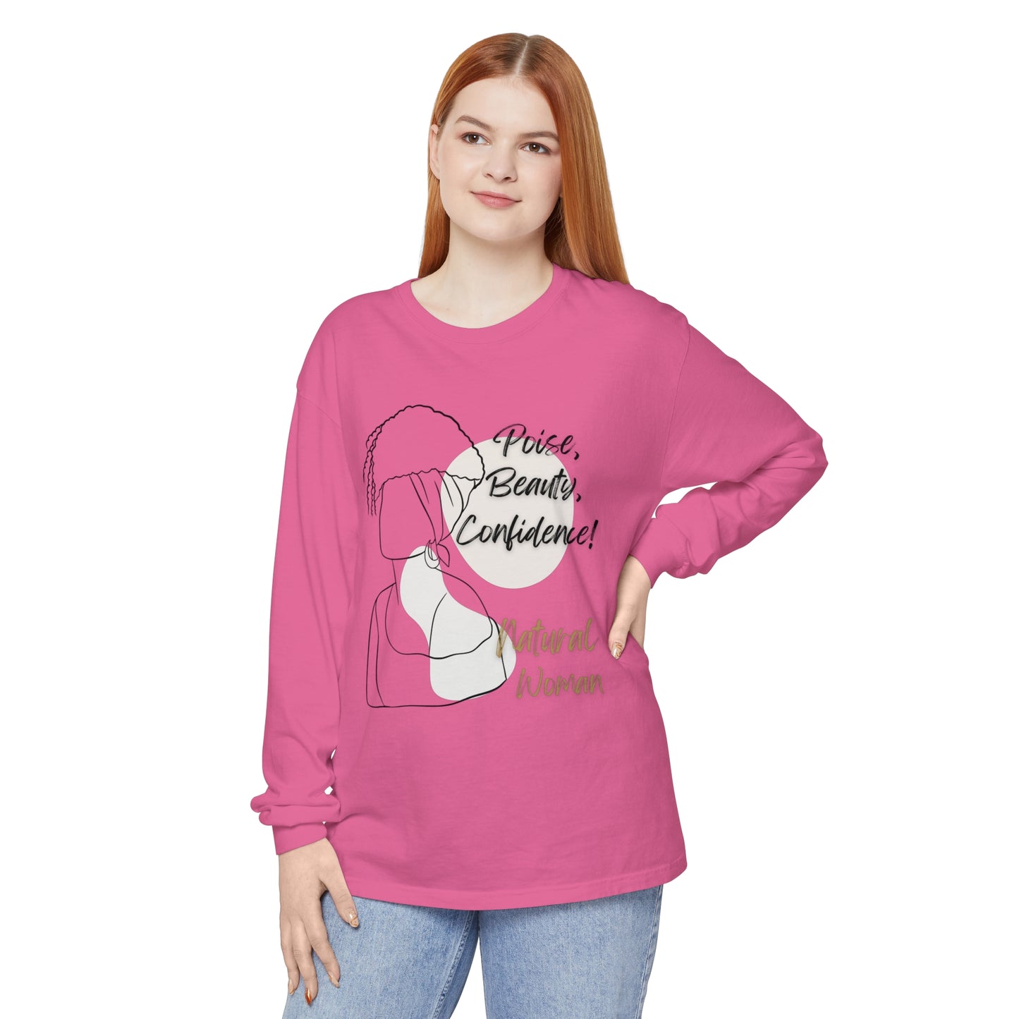 Natural Woman Puff (BL) Long Sleeve T-Shirt