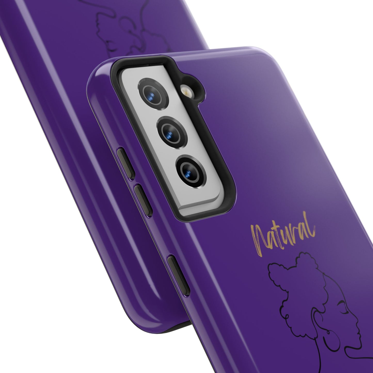 Natural Woman Twists (BL) Tough Phone Cases PURPLE