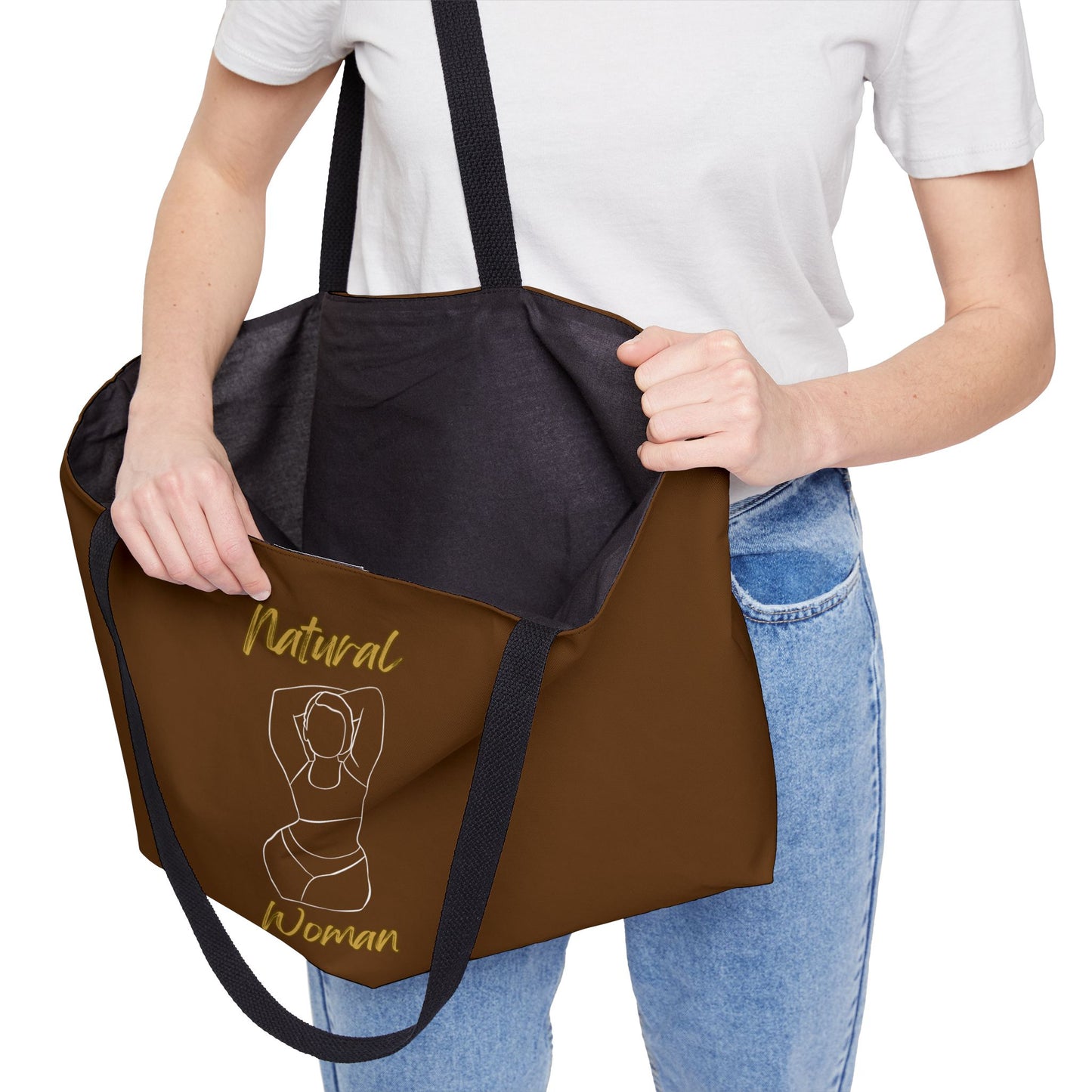 Natural Woman I Love Me (WL) Weekender Tote Bag BROWN