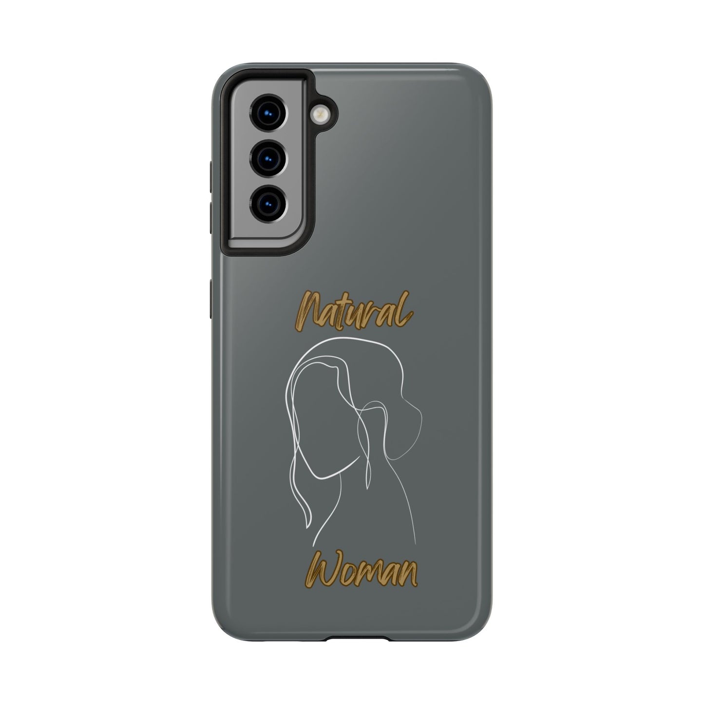 Natural Woman Hanging Hair (WL) Tough Phone Cases DARK GREY