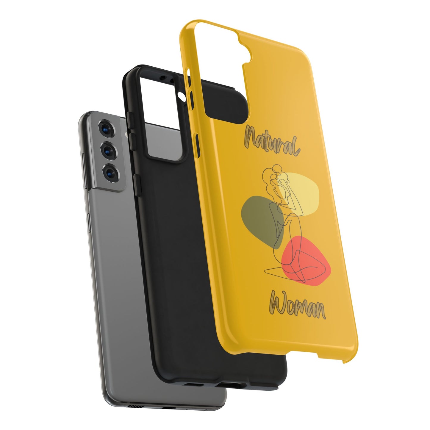 Natural Woman Colorful Pose (BL)Tough Phone Cases YELLOW