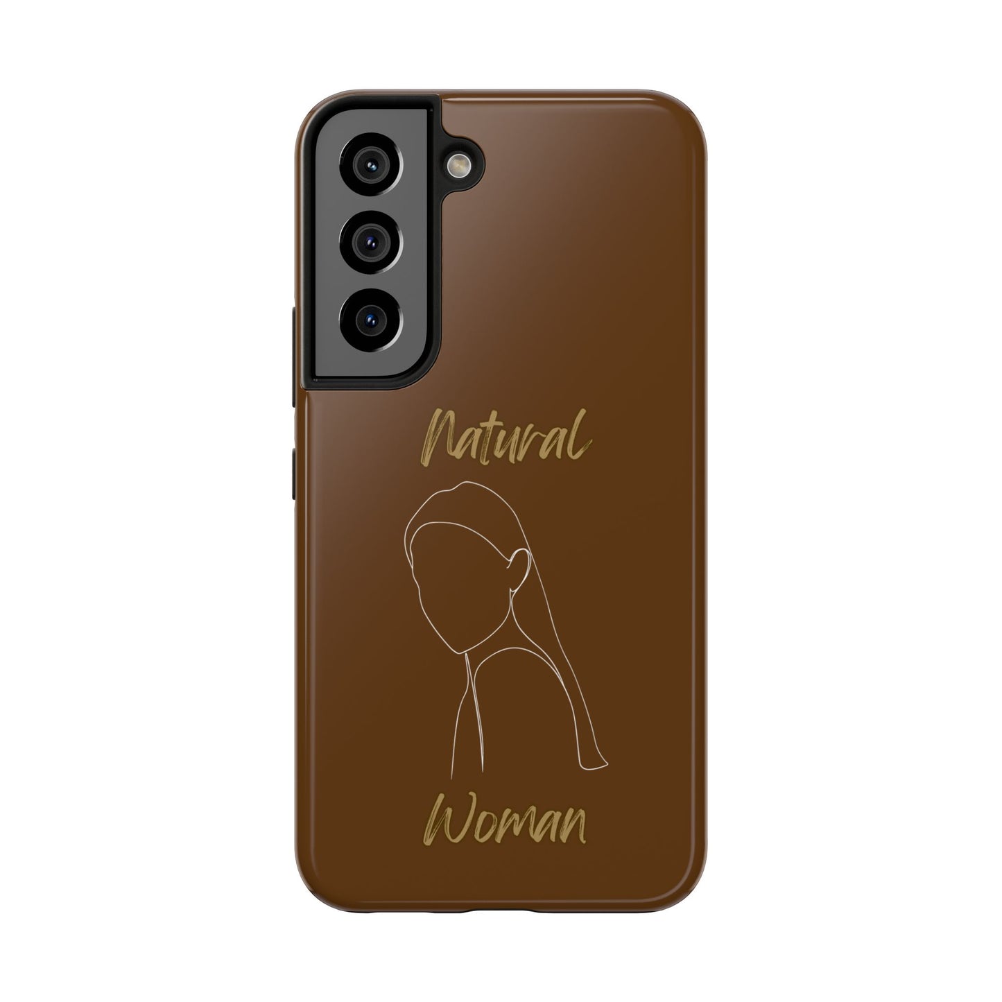 Natural Woman Tilted Look (WL) Tough Phone Cases BROWN