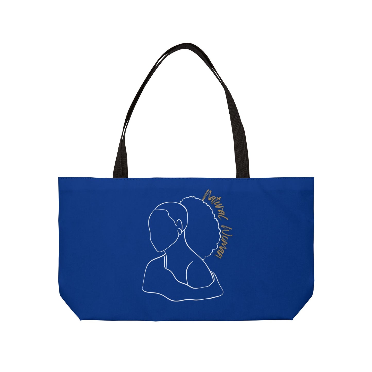Natural Woman Behind Head (WL) Weekender Tote Bag DARK BLUE