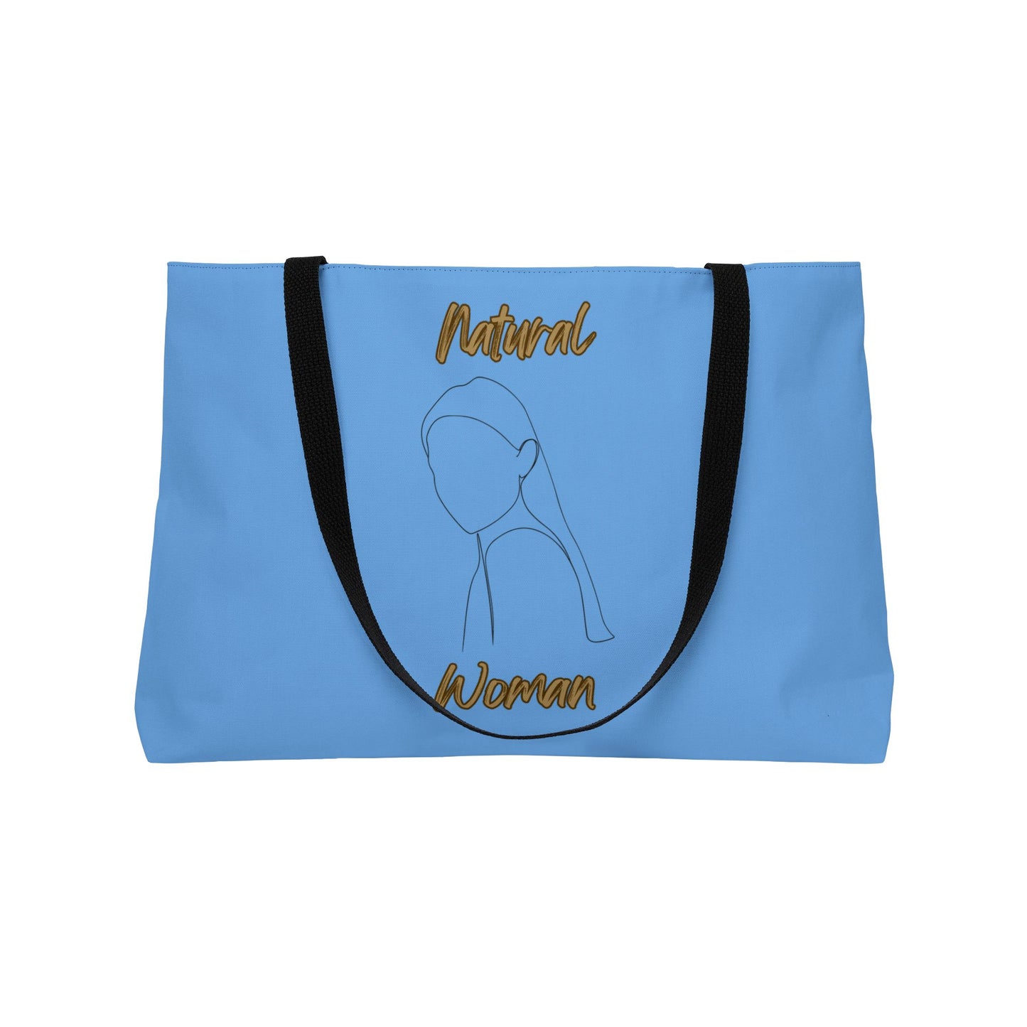 Natural Woman Tilted Look (BL) Weekender Tote Bag LIGHT BLUE