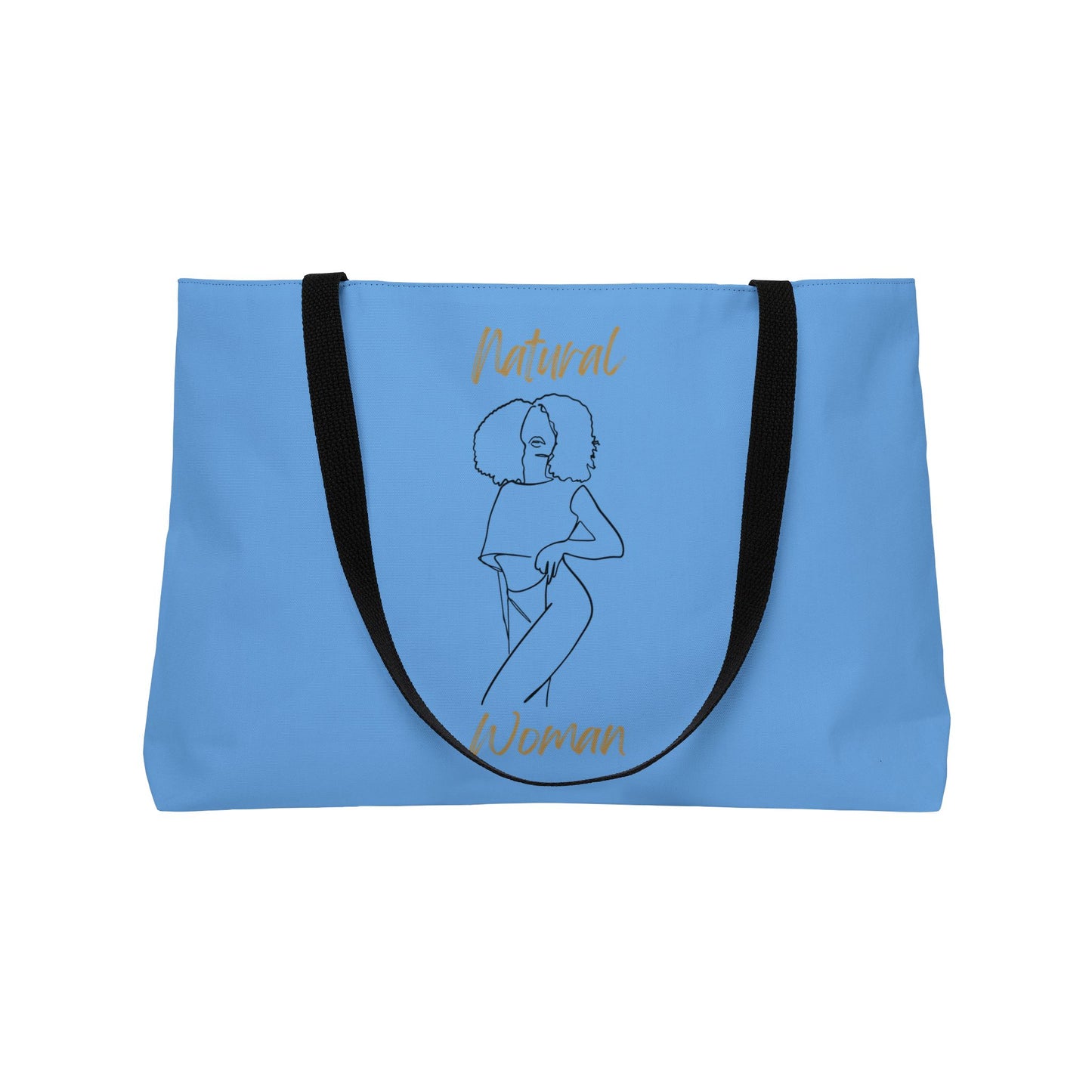 Natural Woman Pose (BL) Weekender Tote Bag LIGHT BLUE