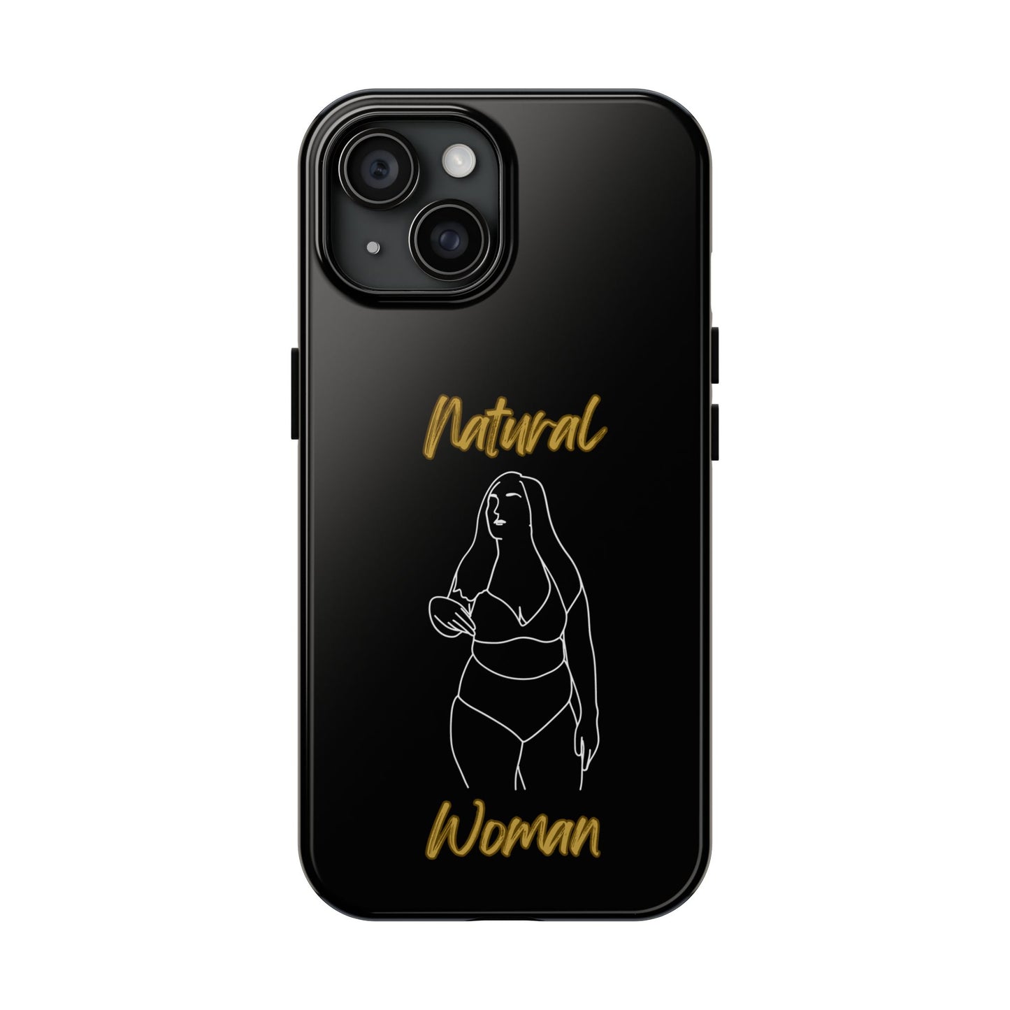 Natural Woman Full Beauty (WL)Tough Phone Cases BLACK