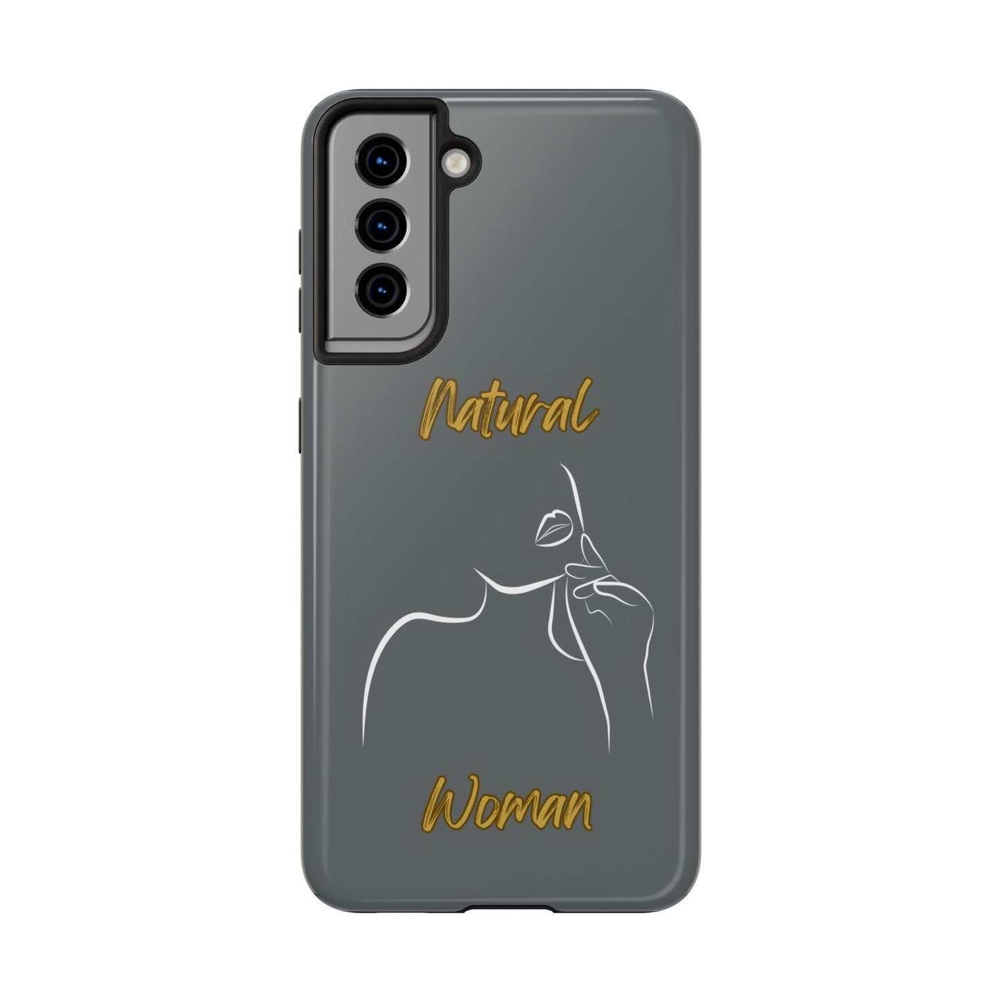 Natural Woman Chin Up (WL)Tough Phone Cases DARK GREY