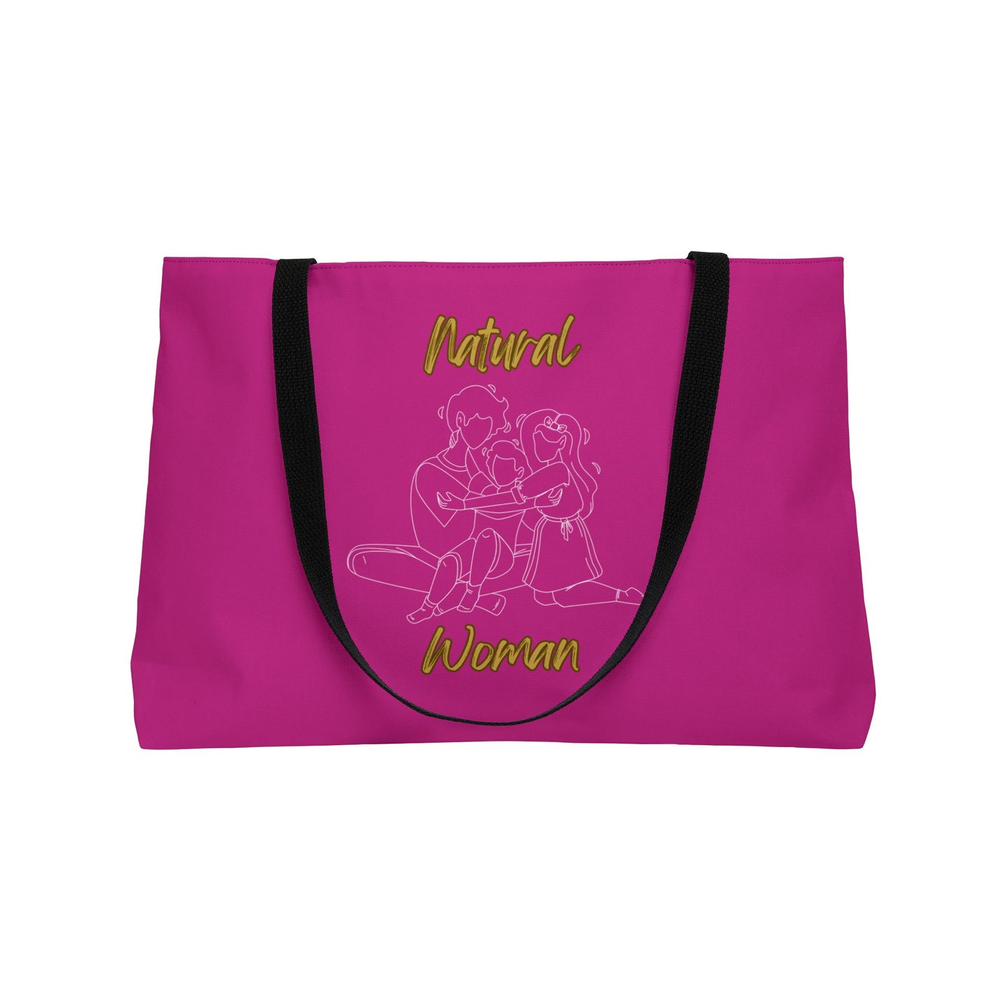 Natural Woman Bear Hugs (WL) Weekender Tote Bag PINK