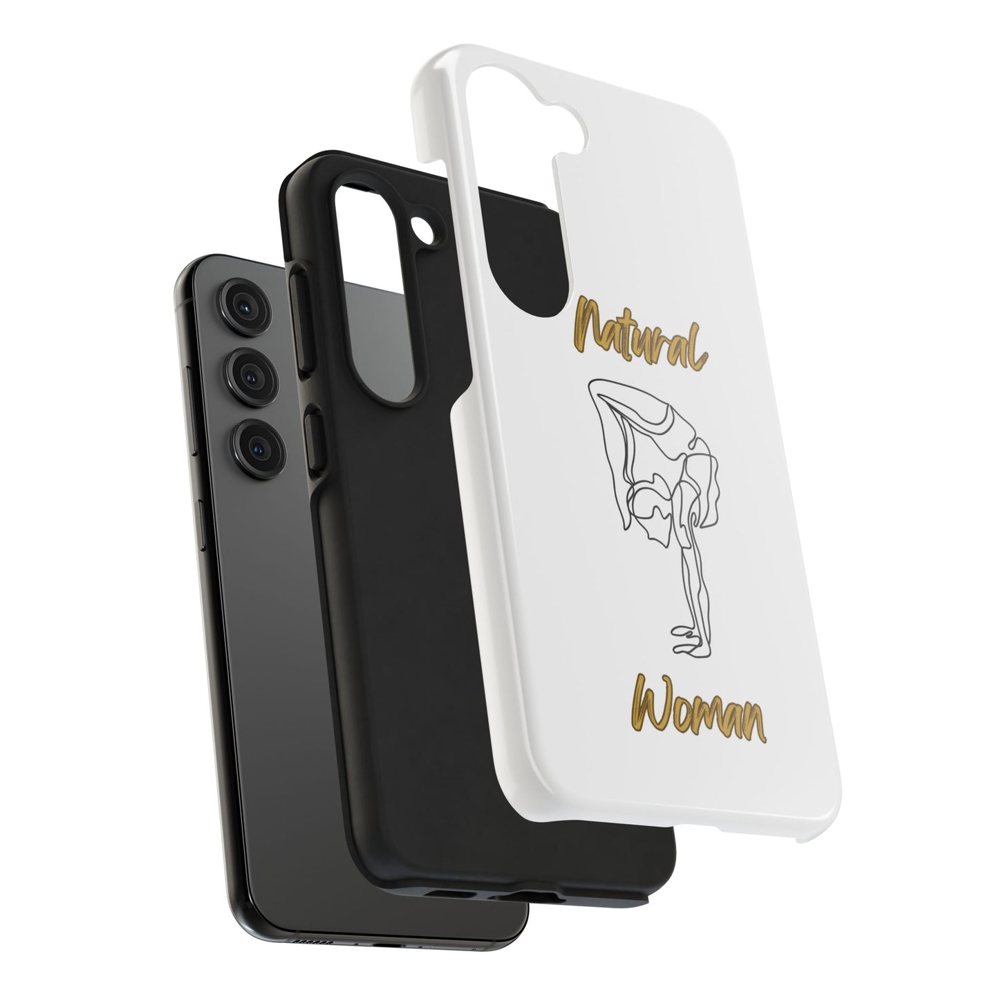 Natural Woman Flexible (BL)Tough Phone Cases WHITE
