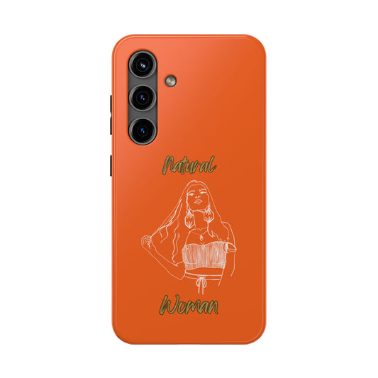 Natural Woman Thinking (WL)Tough Phone Cases ORANGE