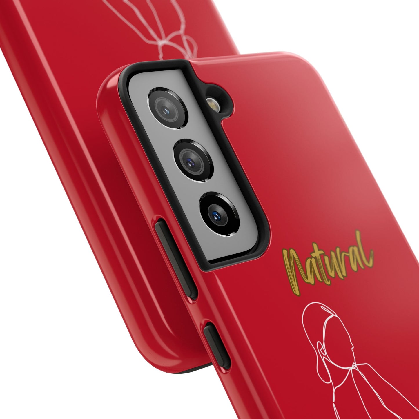 Natural Woman Hands Free (WL)Tough Phone Cases DARK RED