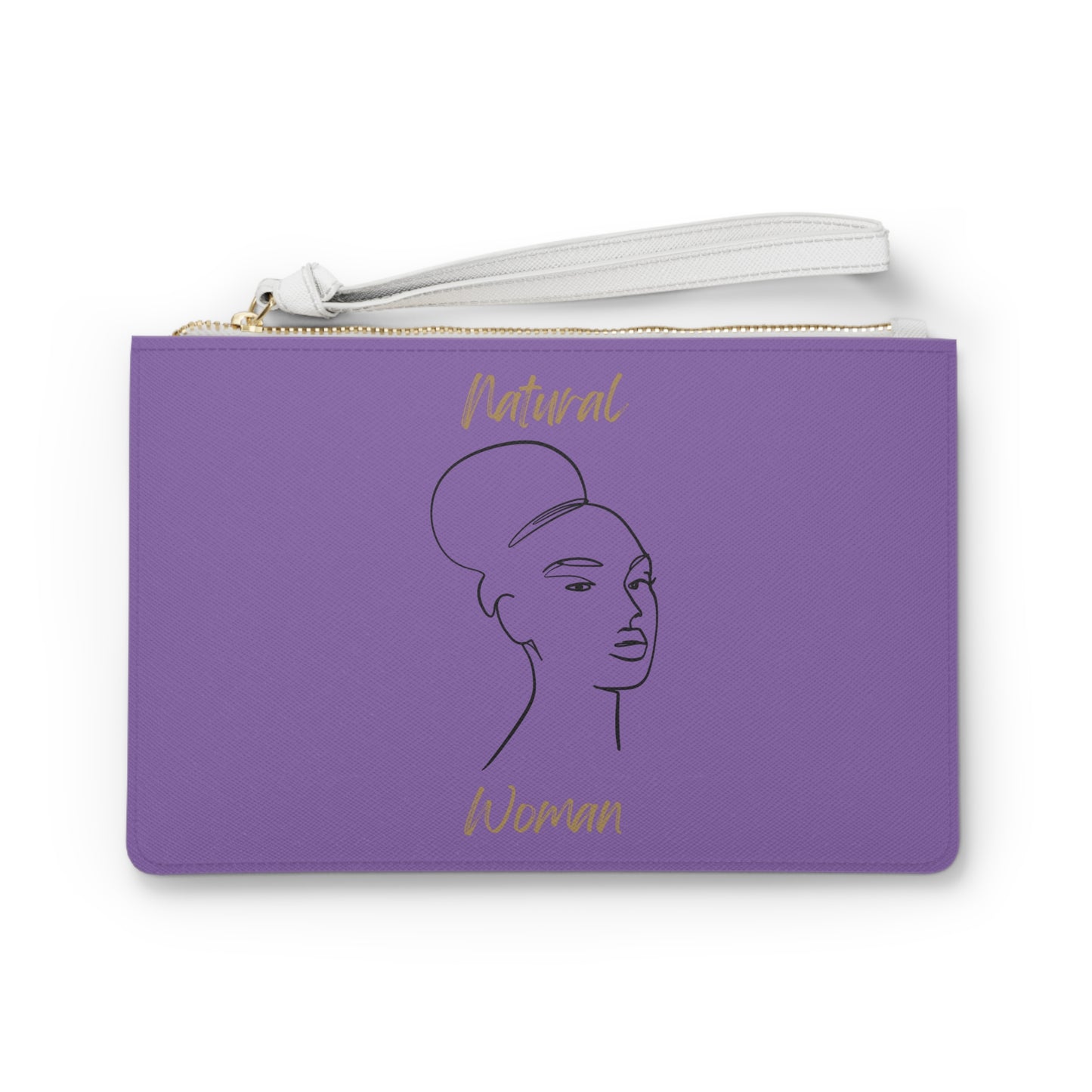 Natural Woman Hair Up (BL) Clutch Bag LIGHT PURPLE