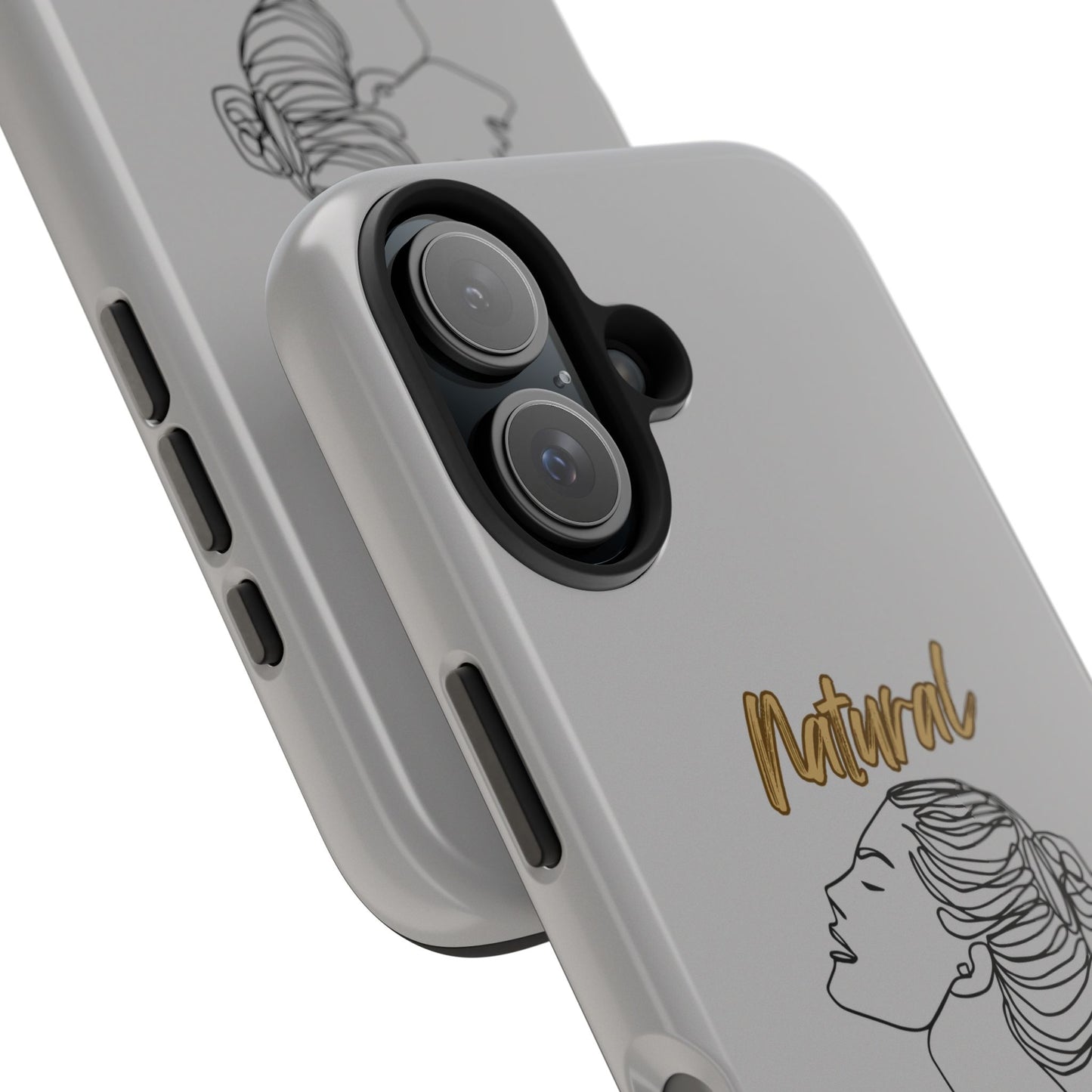 Natural Woman Wet Bun (BL) Tough Phone Cases LIGHT GREY