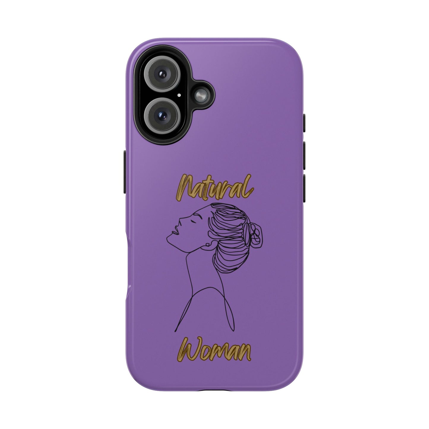 Natural Woman Wet Bun (BL) Tough Phone Cases LIGHT PURPLE