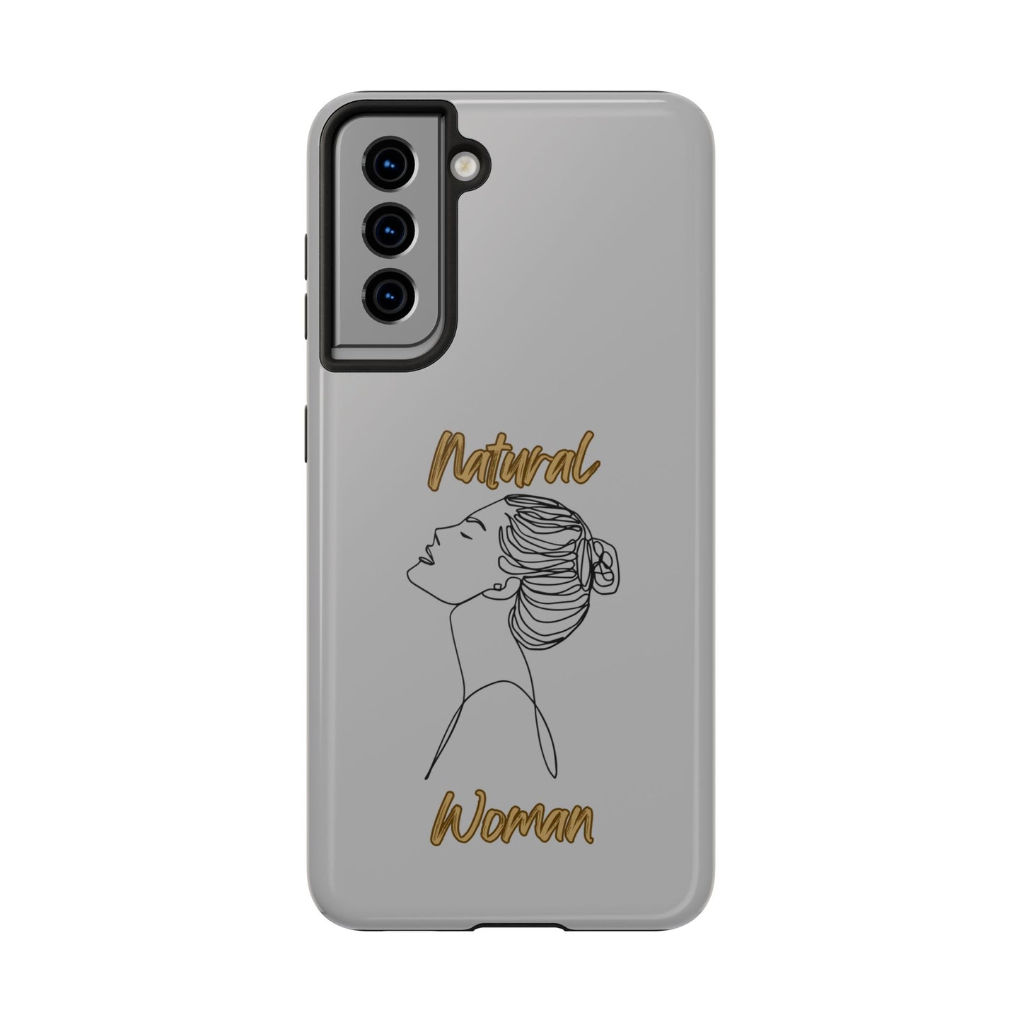 Natural Woman Wet Bun (BL) Tough Phone Cases LIGHT GREY