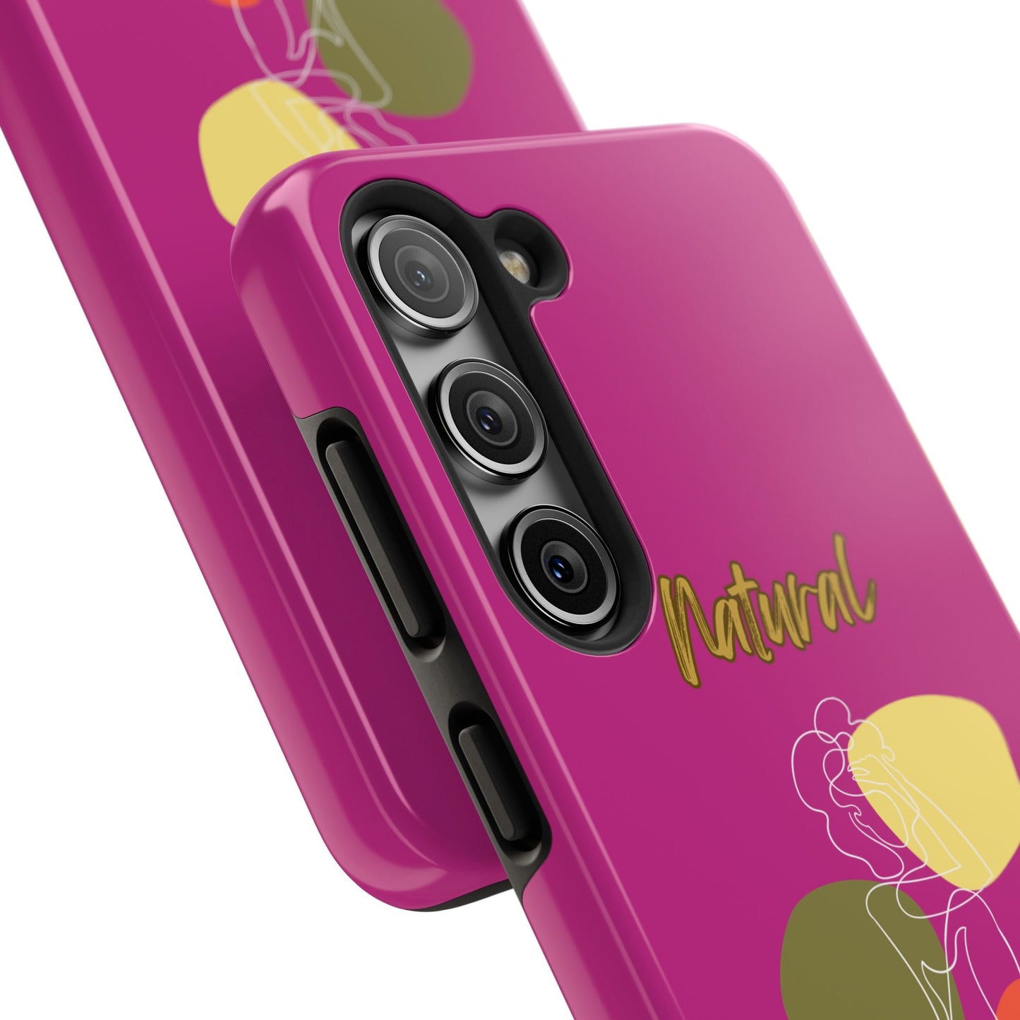 Natural Woman Colorful Pose (WL)Tough Phone Cases PINK