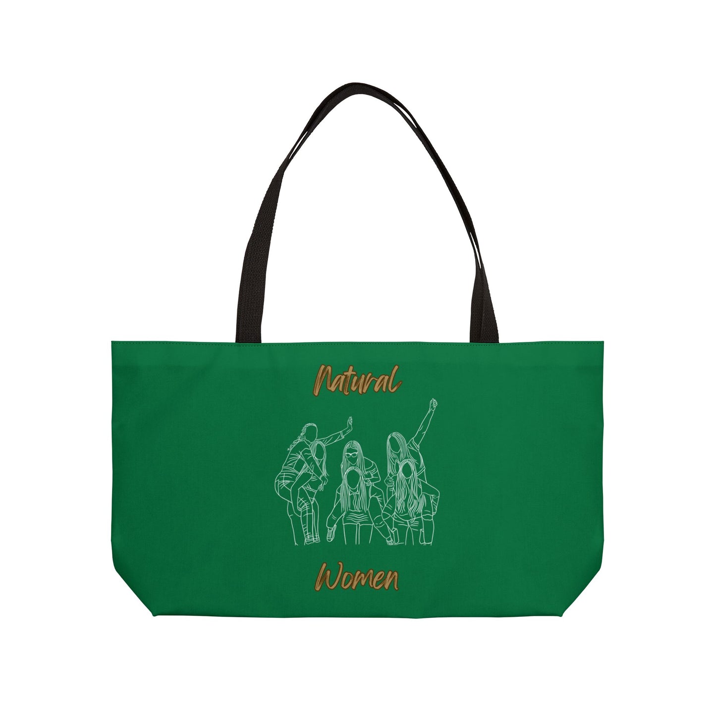 Natural Women Piggy Back (WL) Weekender Tote Bag DARK GREEN