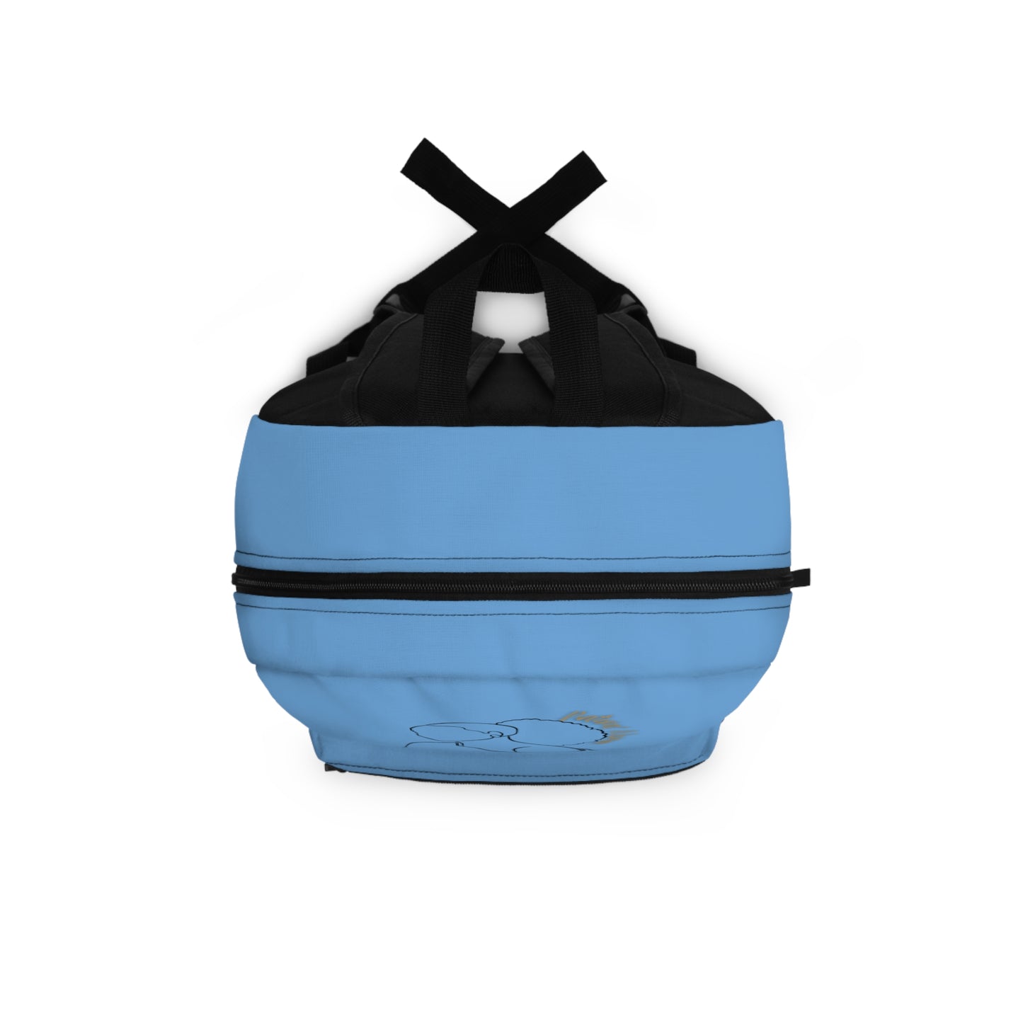 Natural Woman Behind Head Puff (BL) Backpack LIGHT BLUE