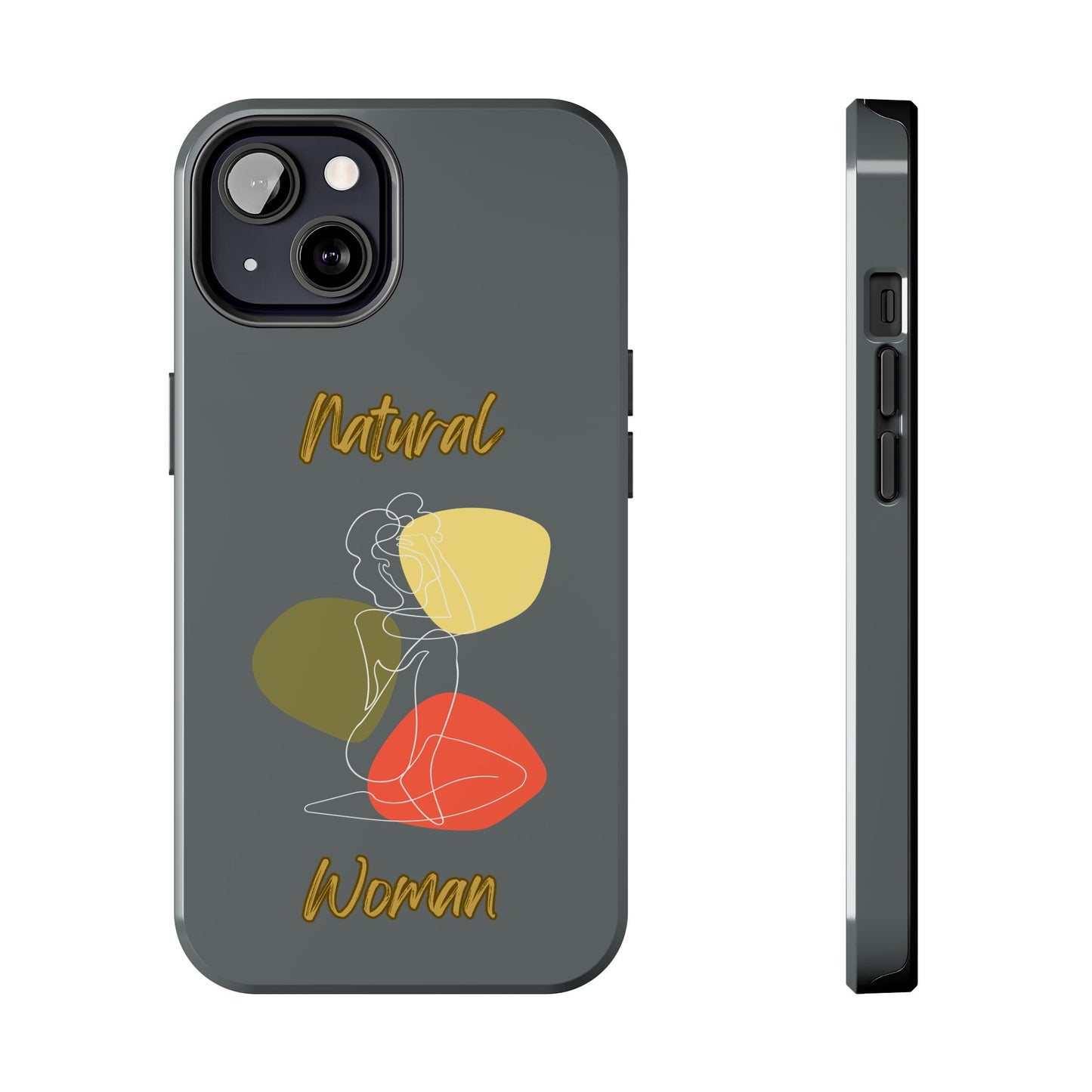 Natural Woman Colorful Pose (WL)Tough Phone Cases DARK GREY