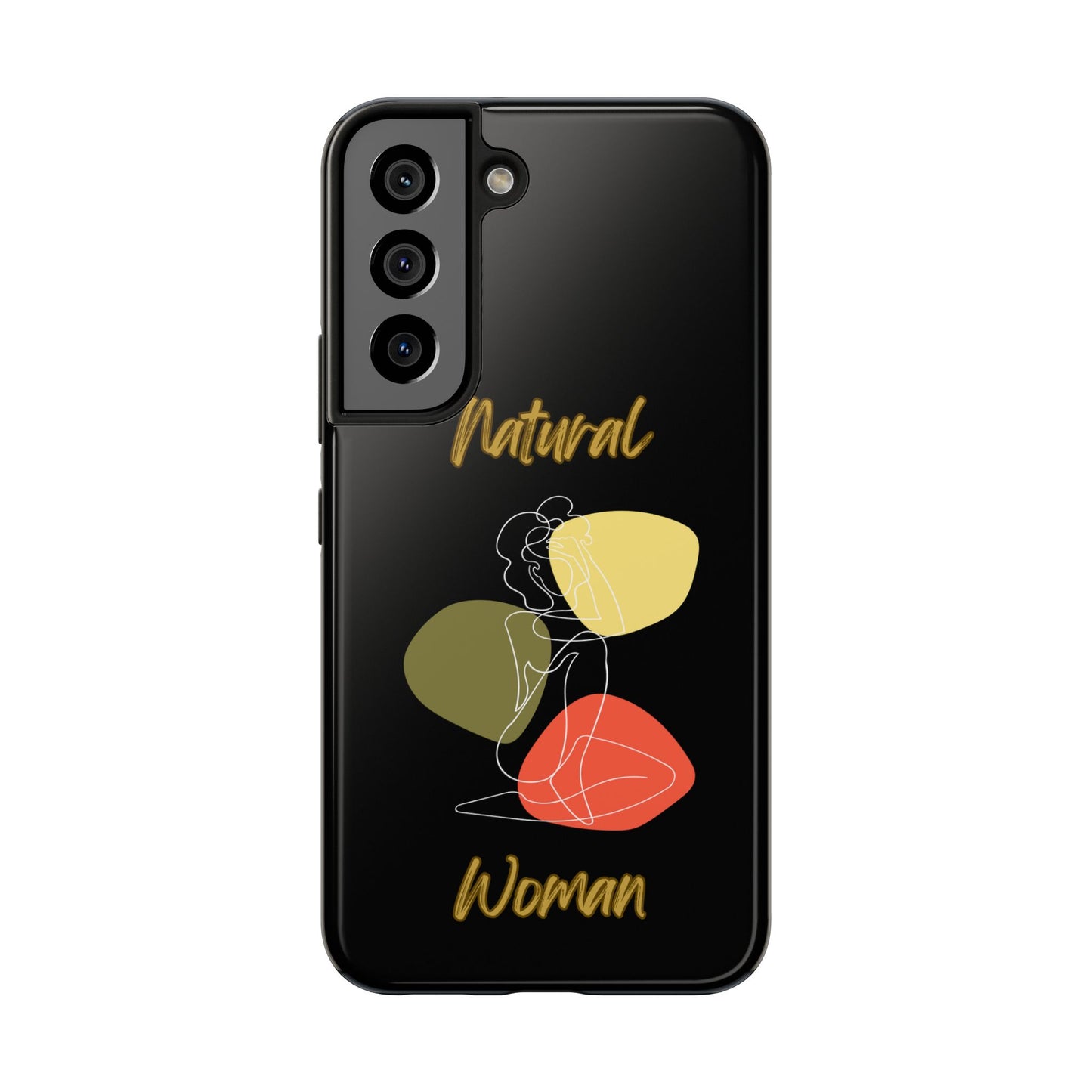 Natural Woman Colorful Pose (WL)Tough Phone Cases BLACK