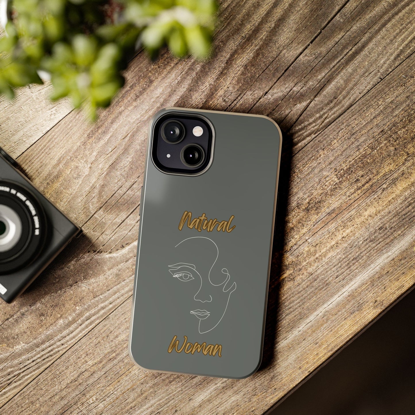 Natural Woman Looking (WL) Tough Phone Cases DARK GREY