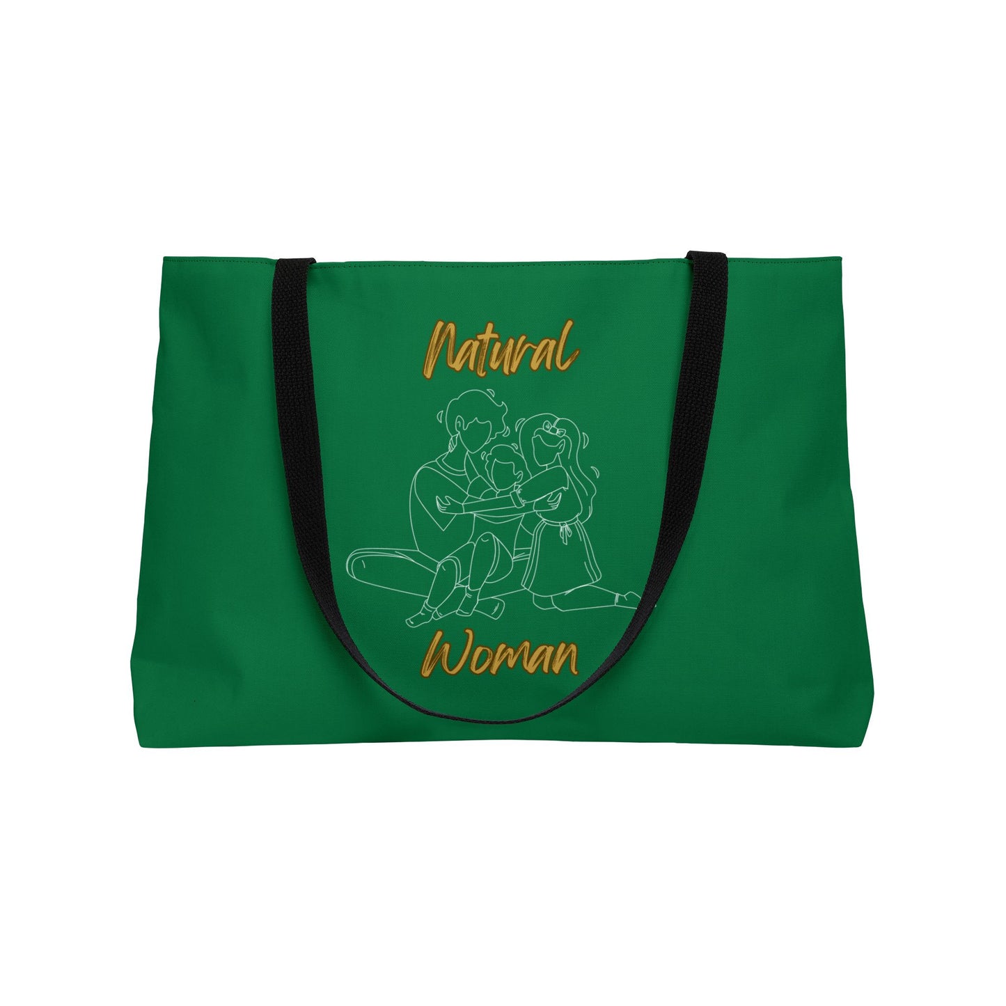 Natural Woman Bear Hugs (WL) Weekender Tote Bag DARK GREEN
