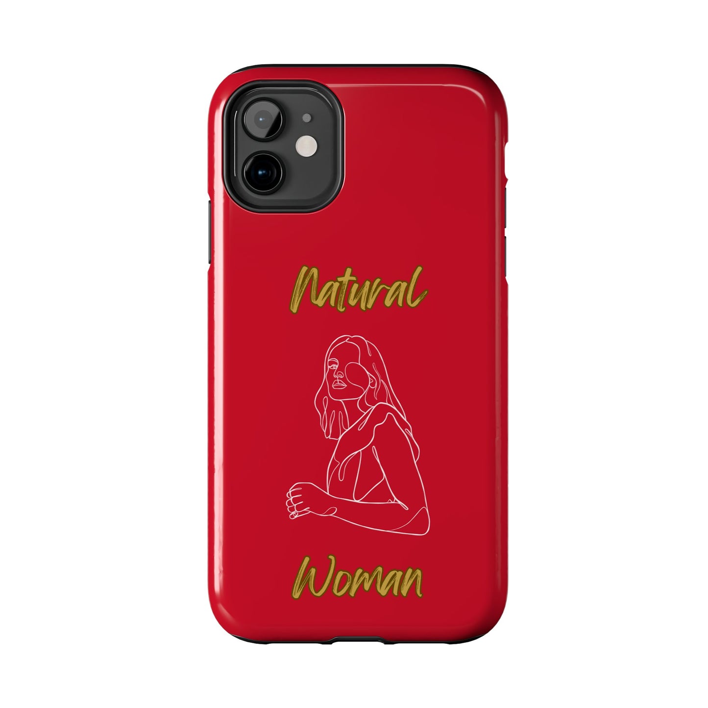 Natural Woman Care Free (WL)Tough Phone Cases DARK RED