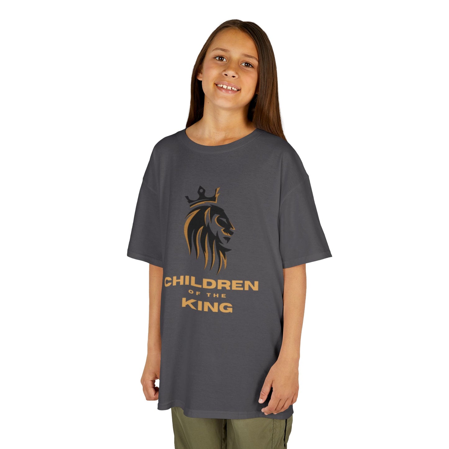 Children of the King Inspirational Kids Cotton T-Shirt (BL)