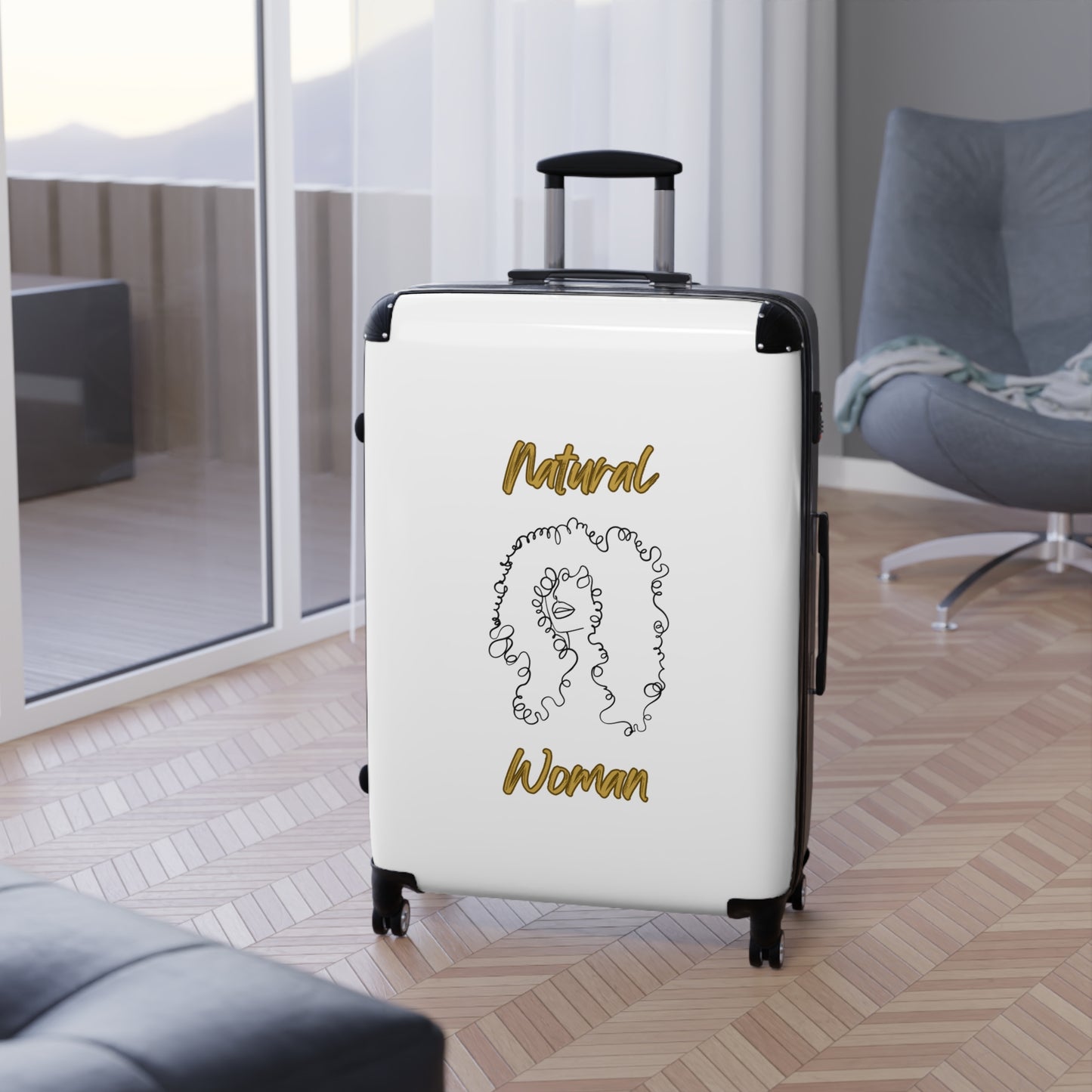 Natural Woman Spiral Flow (BL) Suitcase WHITE