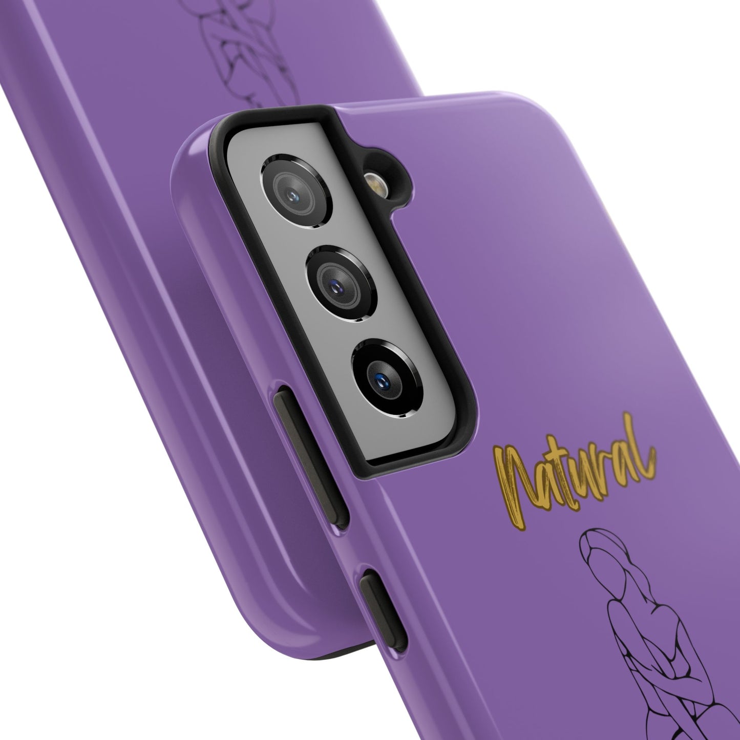 Natural Woman Shoulder Action (BL)Tough Phone Cases LIGHT PURPLE