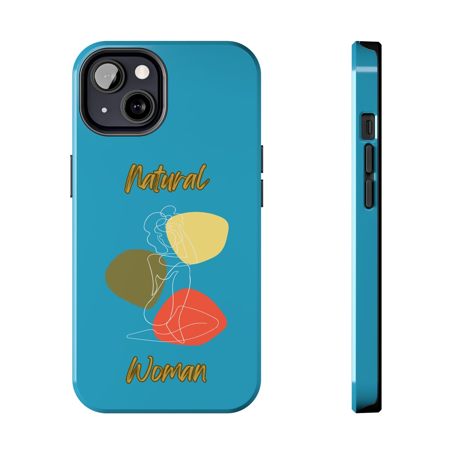 Natural Woman Colorful Pose (WL)Tough Phone Cases TURQUOISE