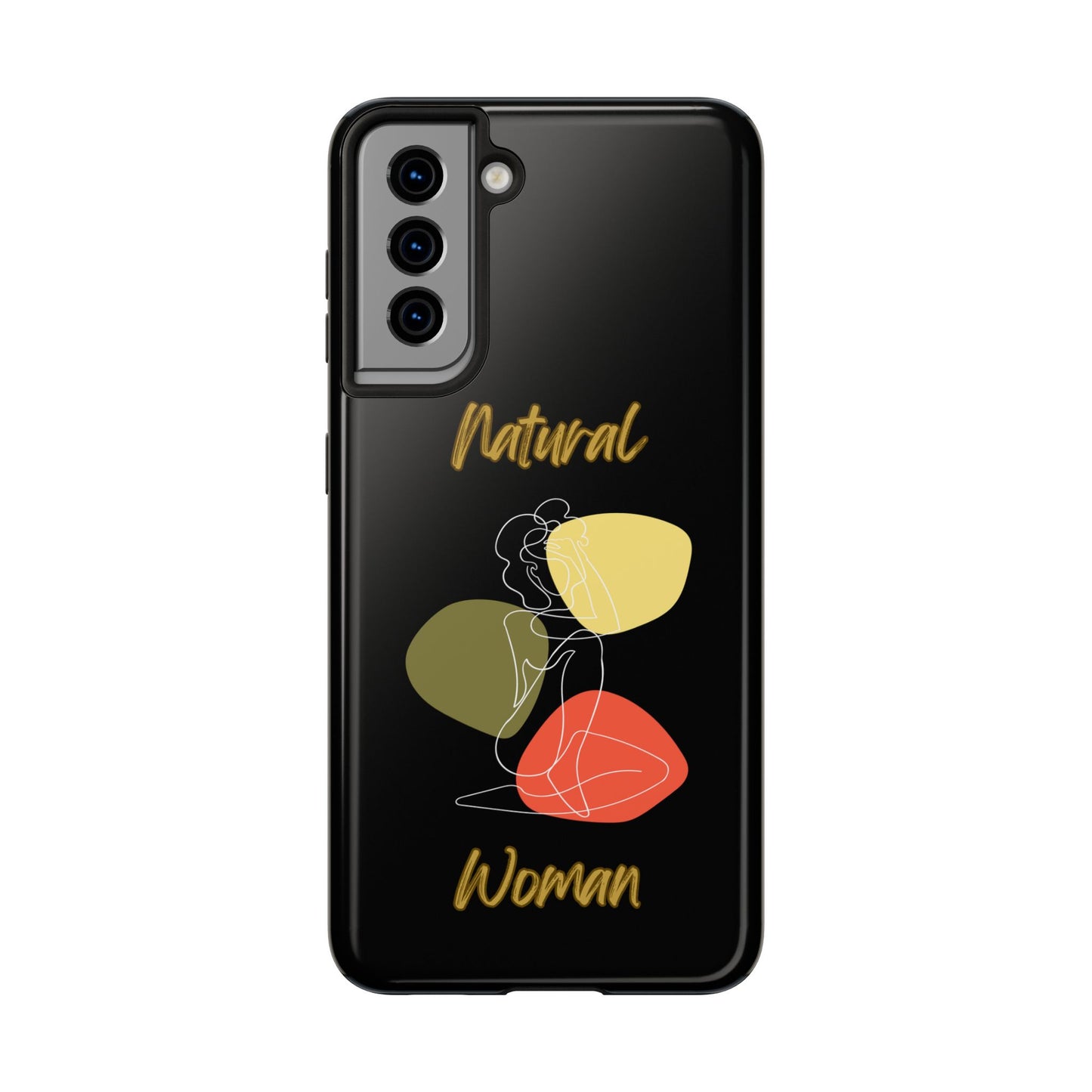 Natural Woman Colorful Pose (WL)Tough Phone Cases BLACK