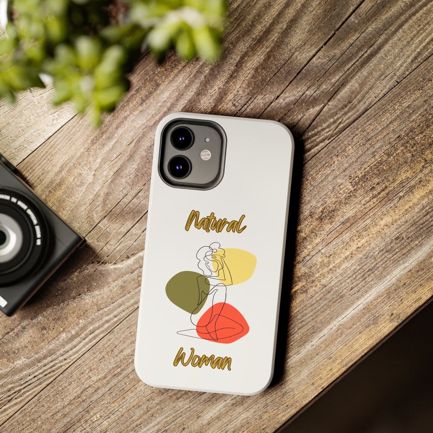 Natural Woman Colorful Pose (BL)Tough Phone Cases WHITE