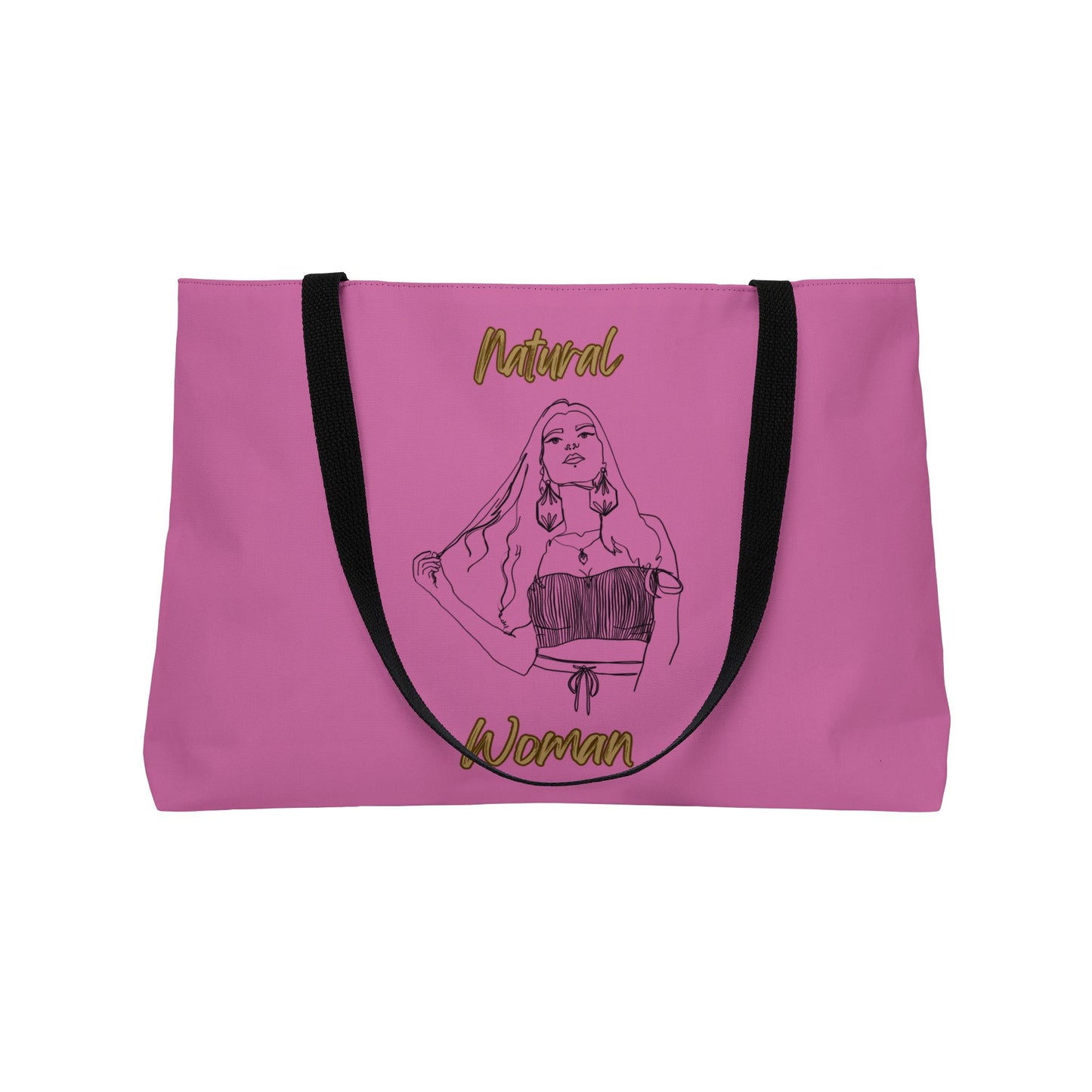 Natural Woman Thinking (BL) Weekender Tote Bag LIGHT PINK